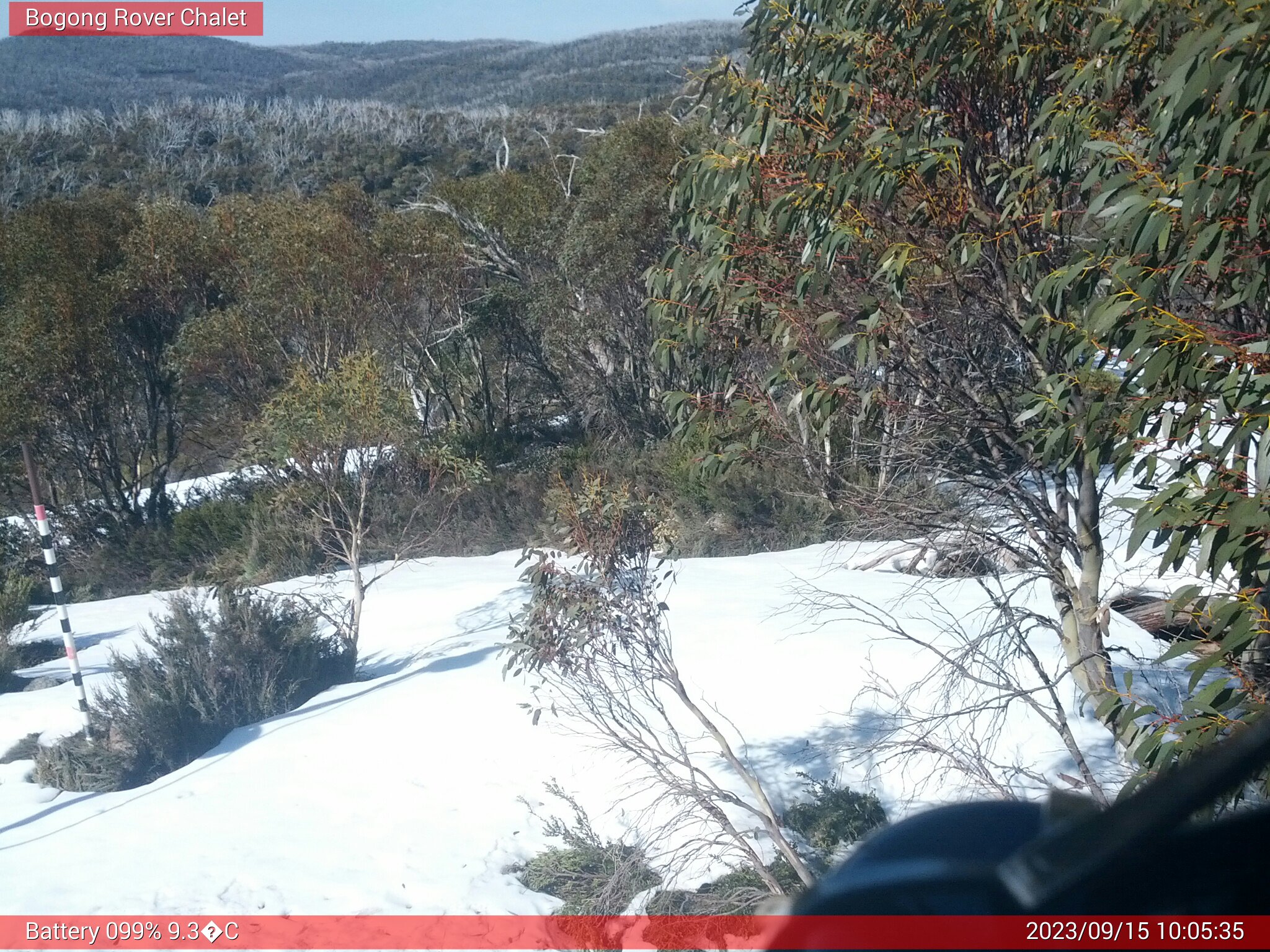 Bogong Web Cam 10:05am Friday 15th of September 2023