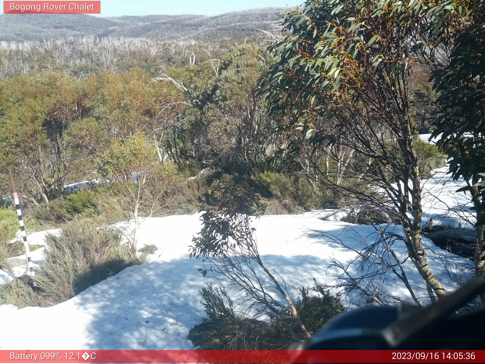 Bogong Web Cam 2:05pm Saturday 16th of September 2023