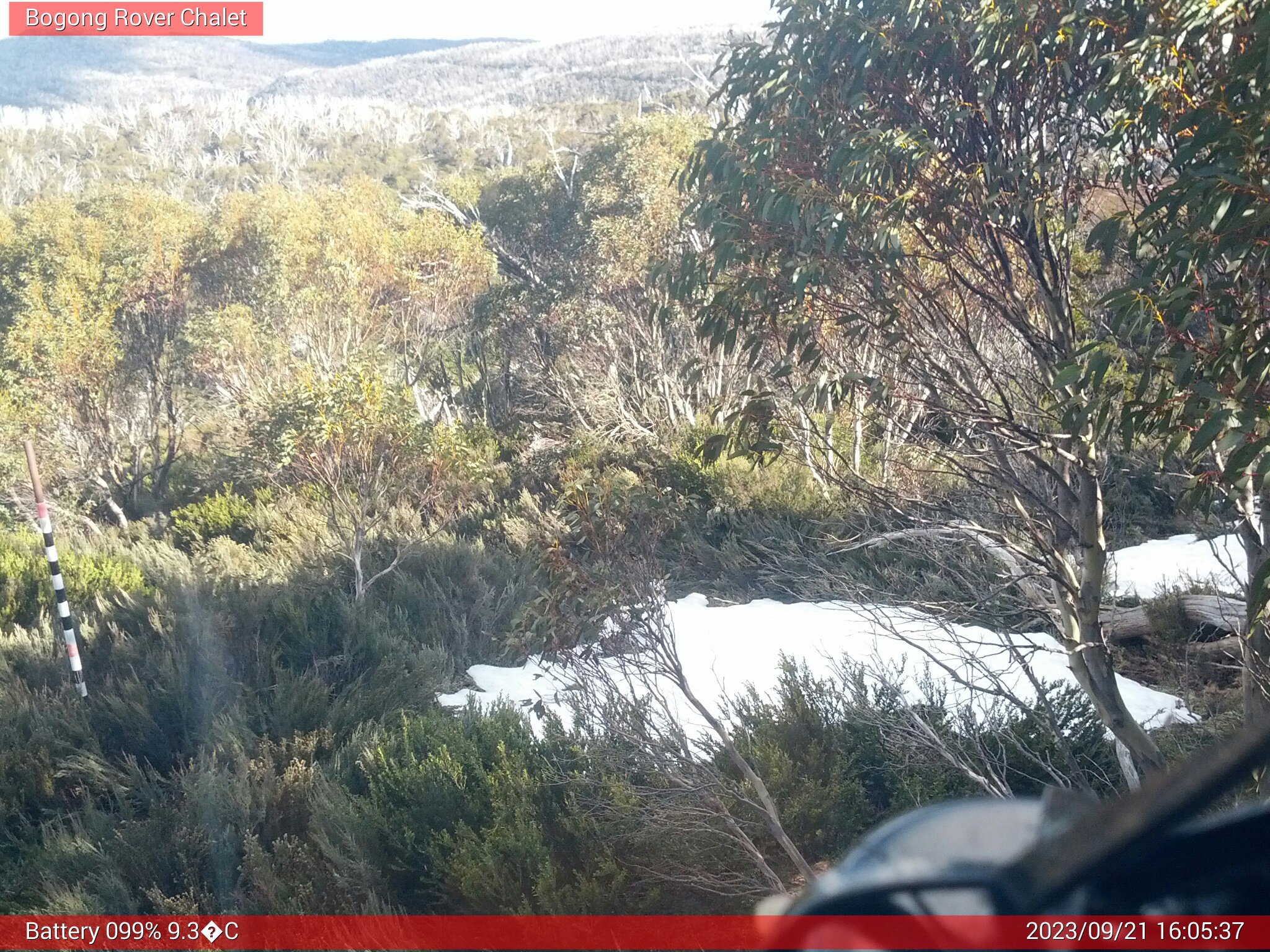 Bogong Web Cam 4:05pm Thursday 21st of September 2023