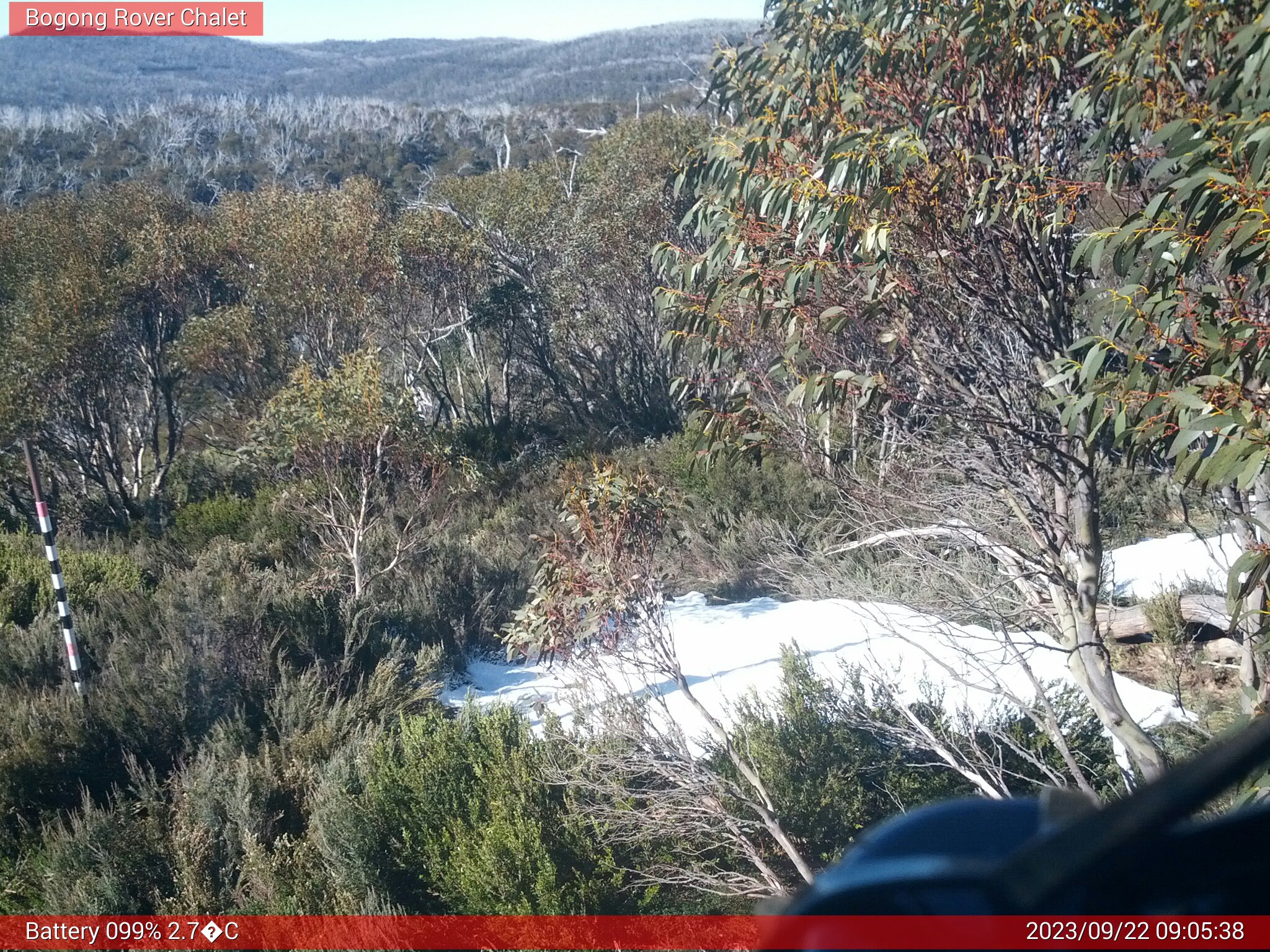 Bogong Web Cam 9:05am Friday 22nd of September 2023