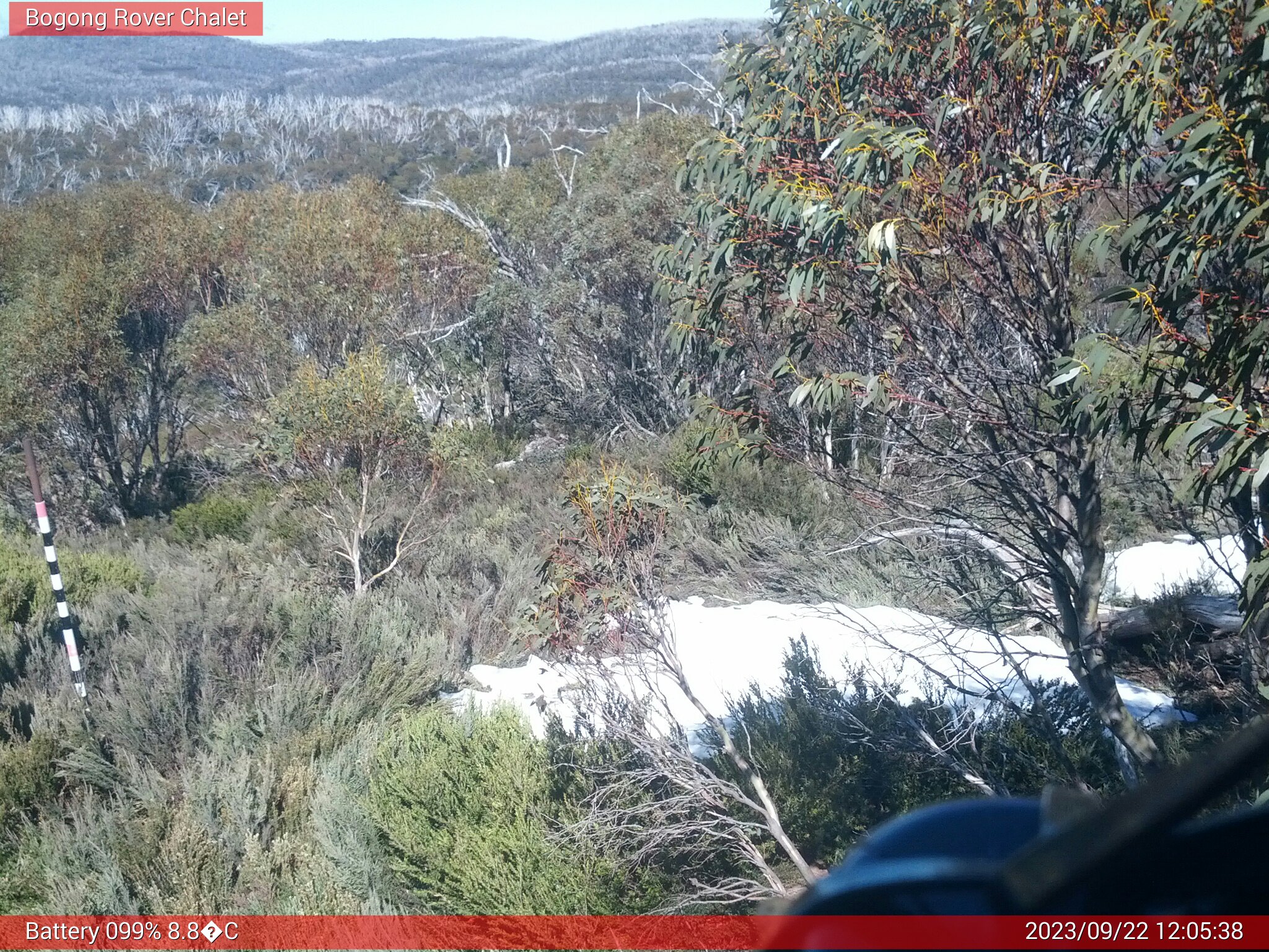 Bogong Web Cam 12:05pm Friday 22nd of September 2023