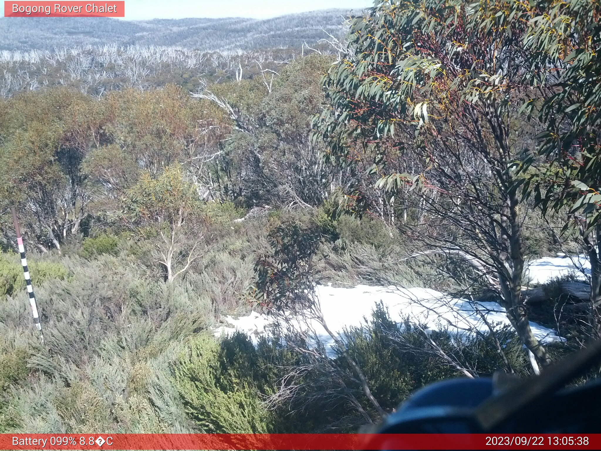 Bogong Web Cam 1:05pm Friday 22nd of September 2023