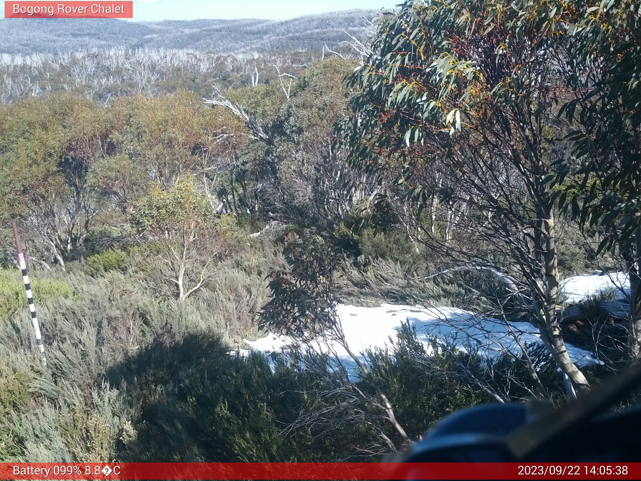 Bogong Web Cam 2:05pm Friday 22nd of September 2023