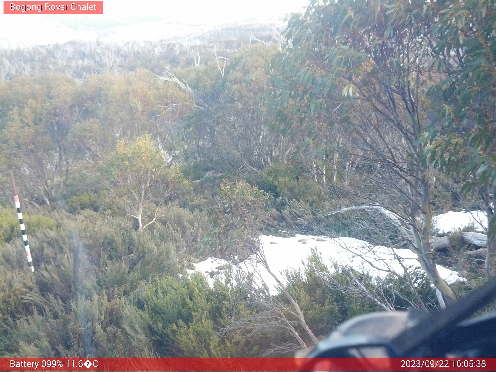 Bogong Web Cam 4:05pm Friday 22nd of September 2023