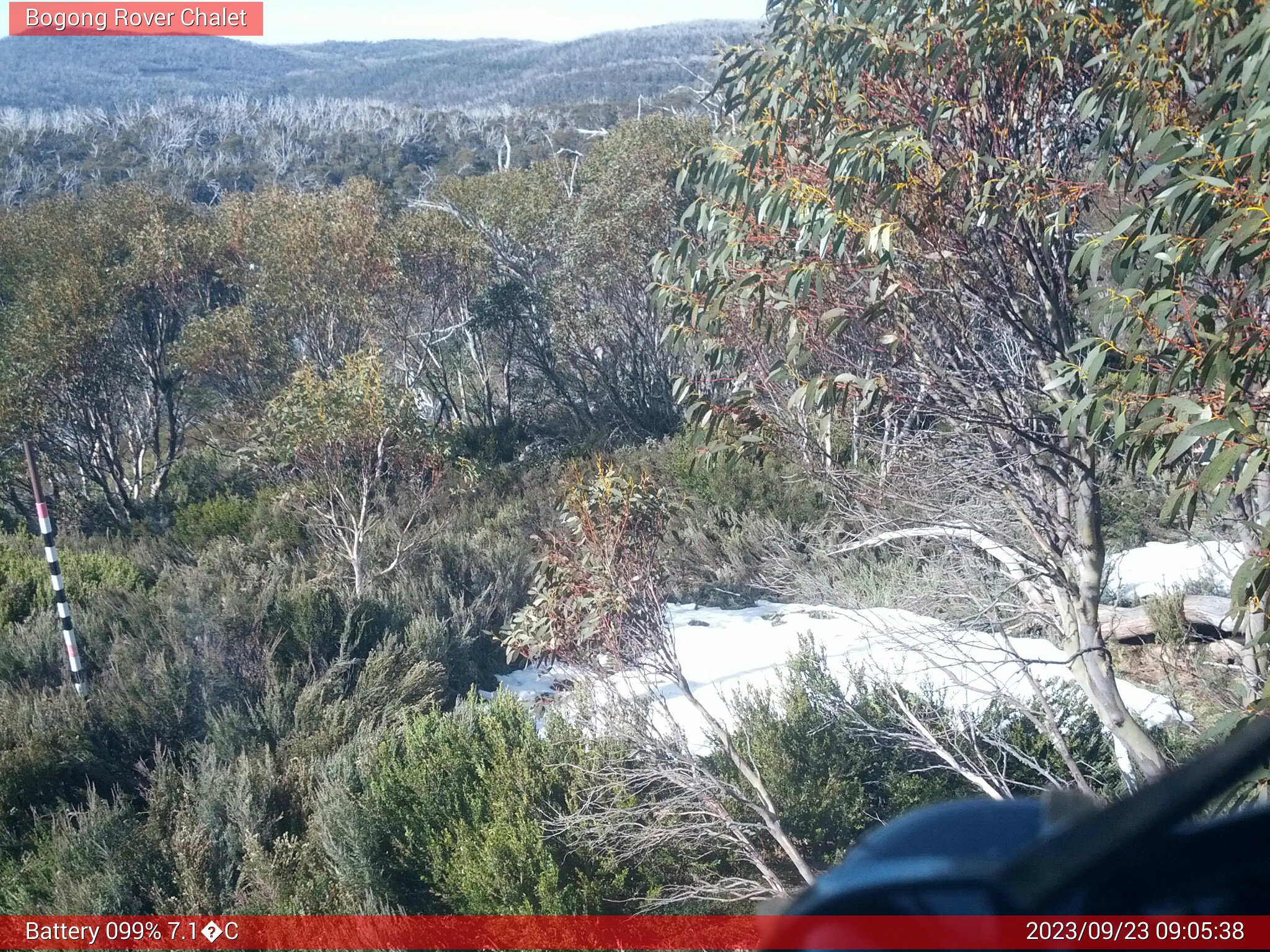 Bogong Web Cam 9:05am Saturday 23rd of September 2023