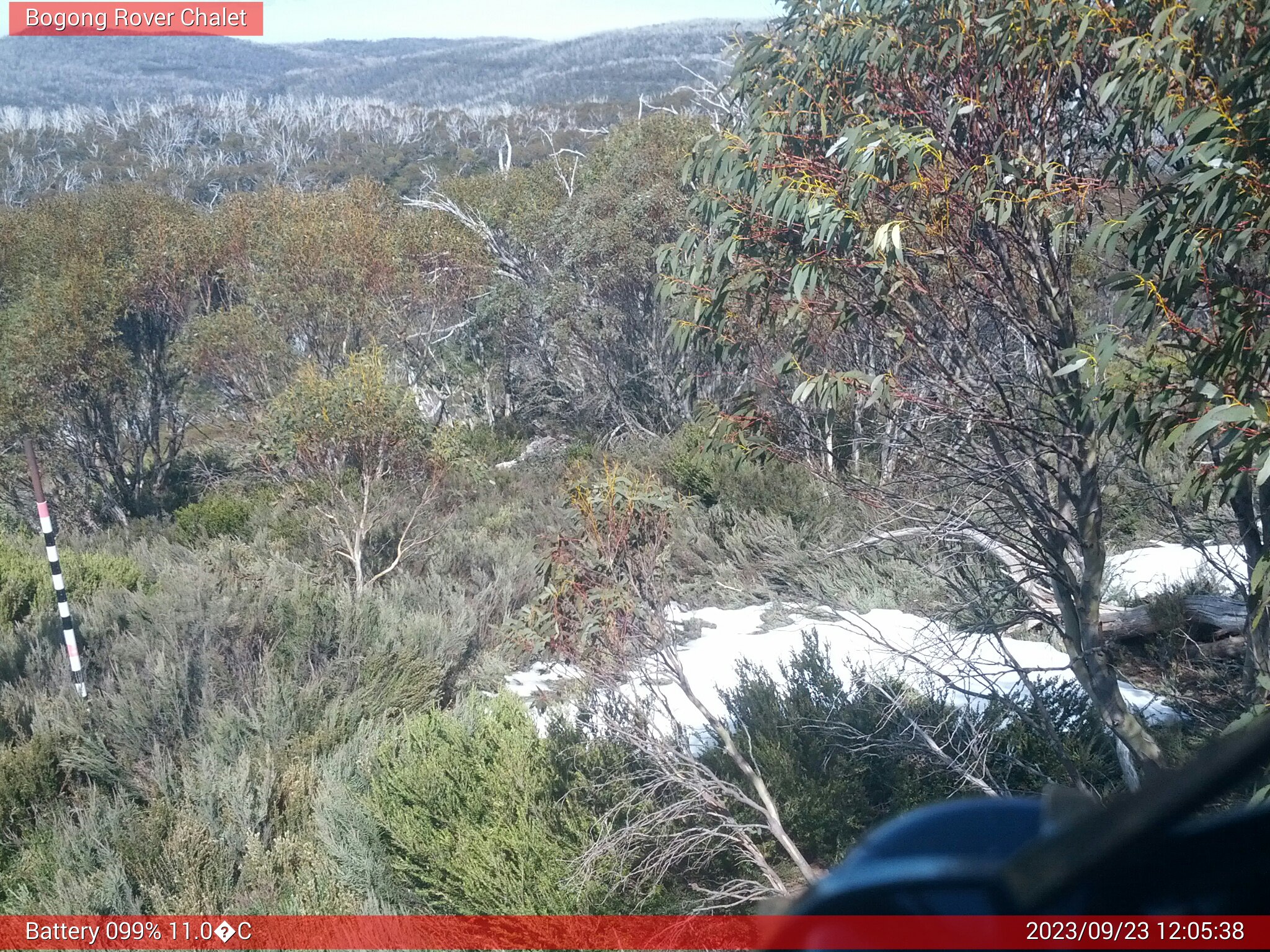 Bogong Web Cam 12:05pm Saturday 23rd of September 2023