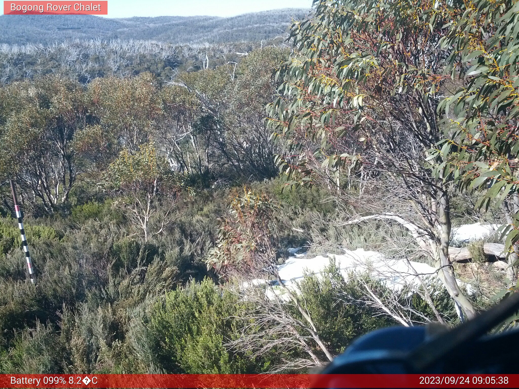 Bogong Web Cam 9:05am Sunday 24th of September 2023