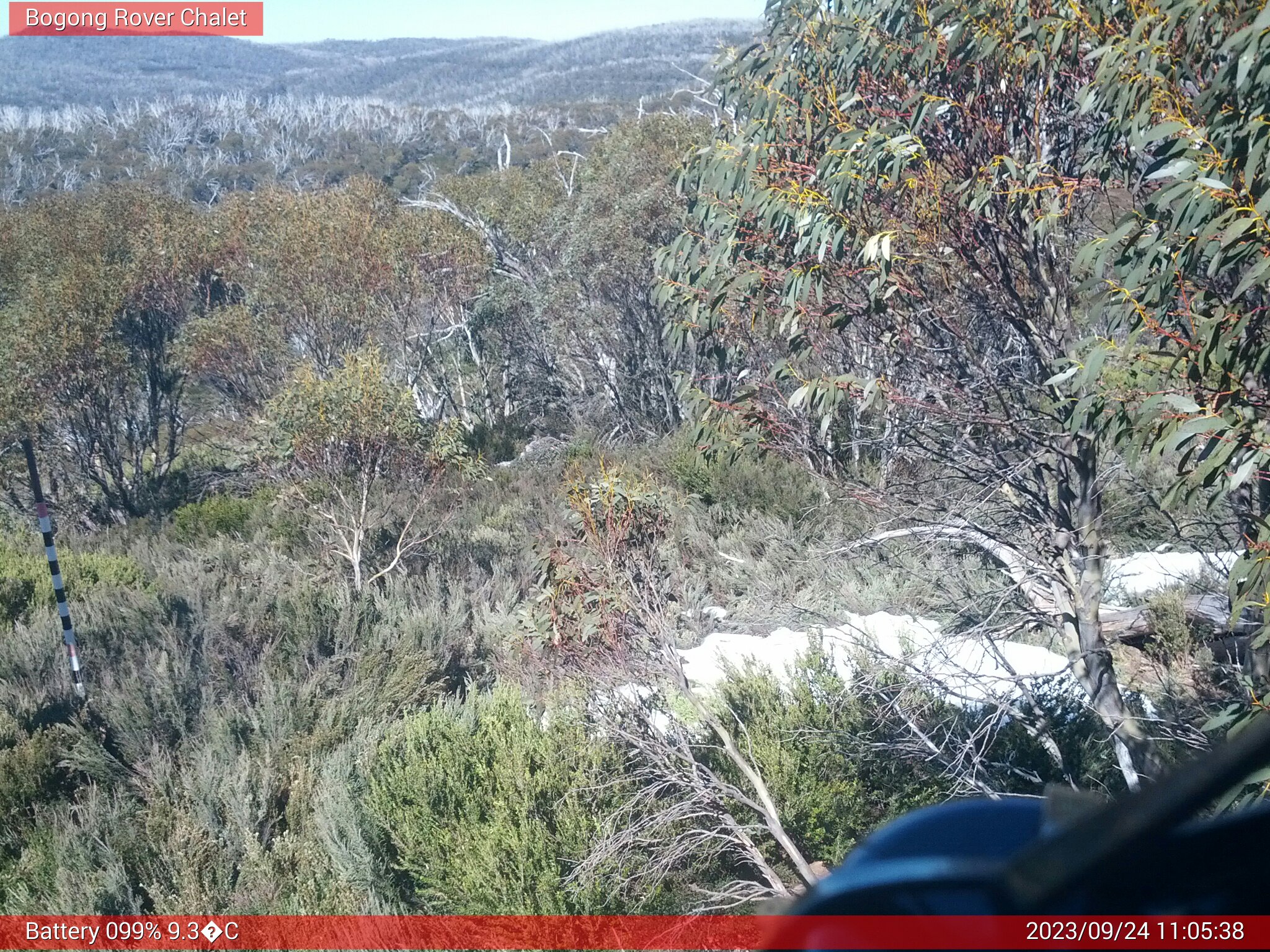 Bogong Web Cam 11:05am Sunday 24th of September 2023