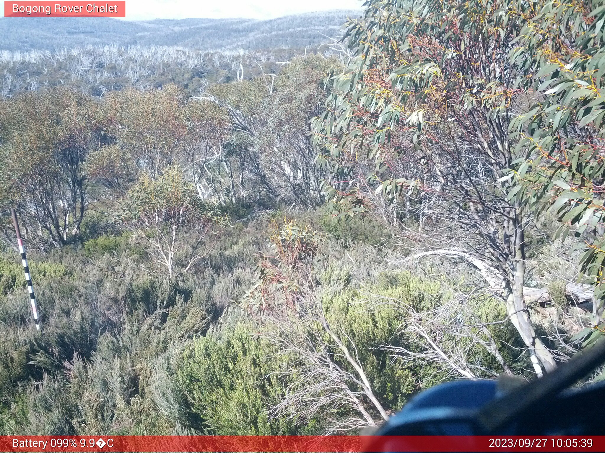 Bogong Web Cam 10:05am Wednesday 27th of September 2023