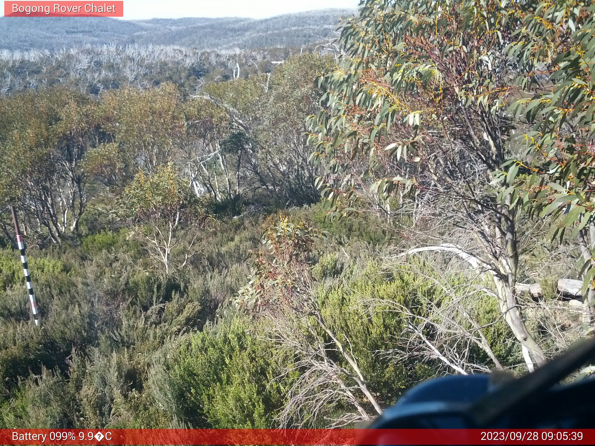 Bogong Web Cam 9:05am Thursday 28th of September 2023