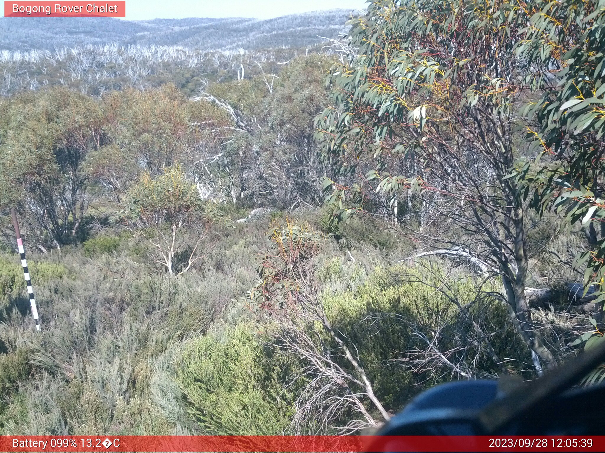 Bogong Web Cam 12:05pm Thursday 28th of September 2023