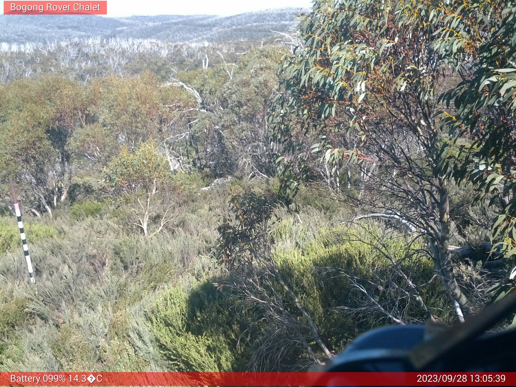 Bogong Web Cam 1:05pm Thursday 28th of September 2023