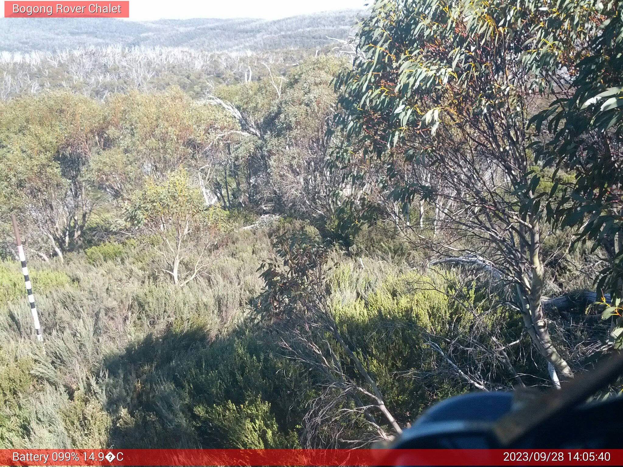 Bogong Web Cam 2:05pm Thursday 28th of September 2023