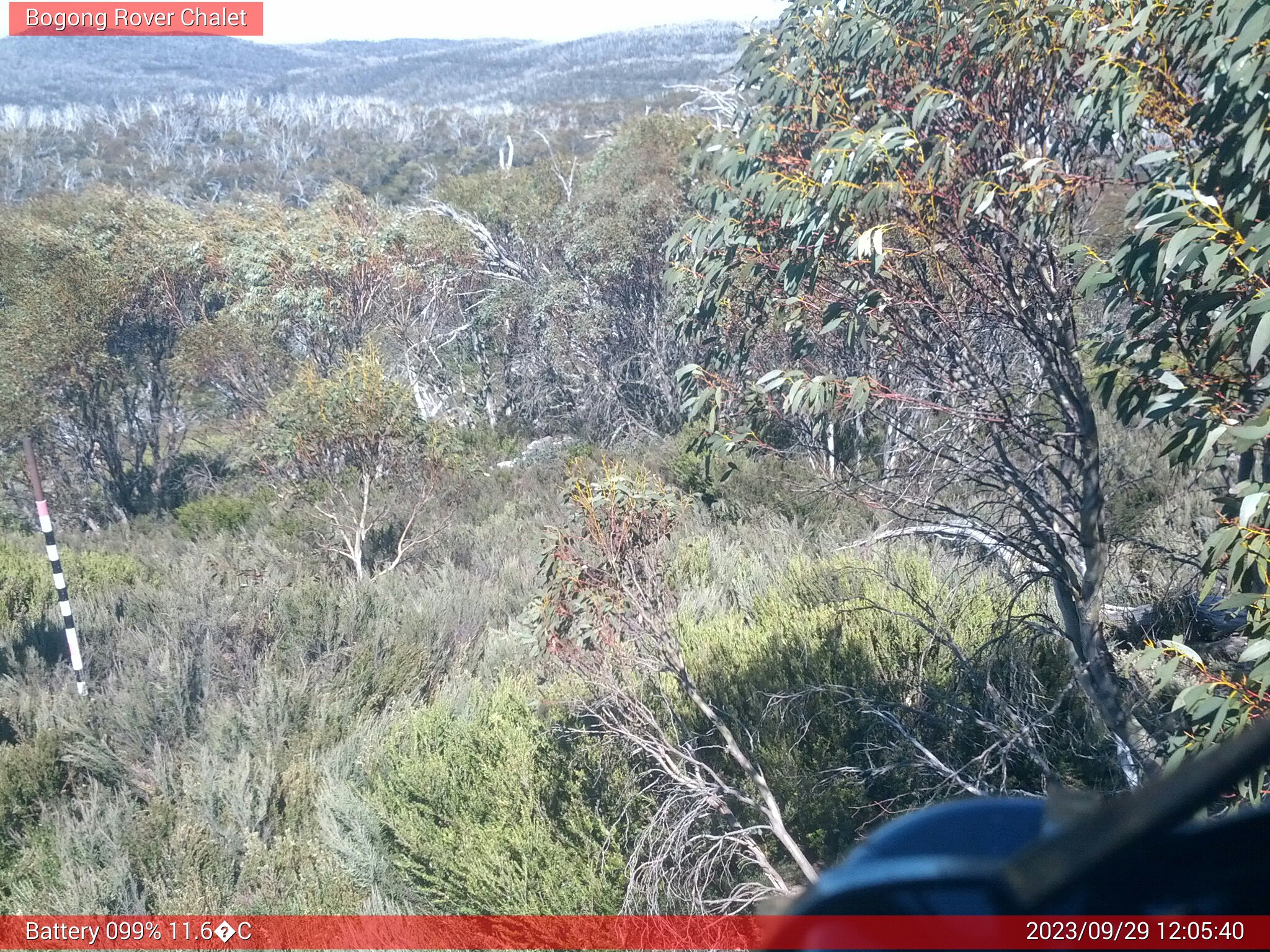 Bogong Web Cam 12:05pm Friday 29th of September 2023