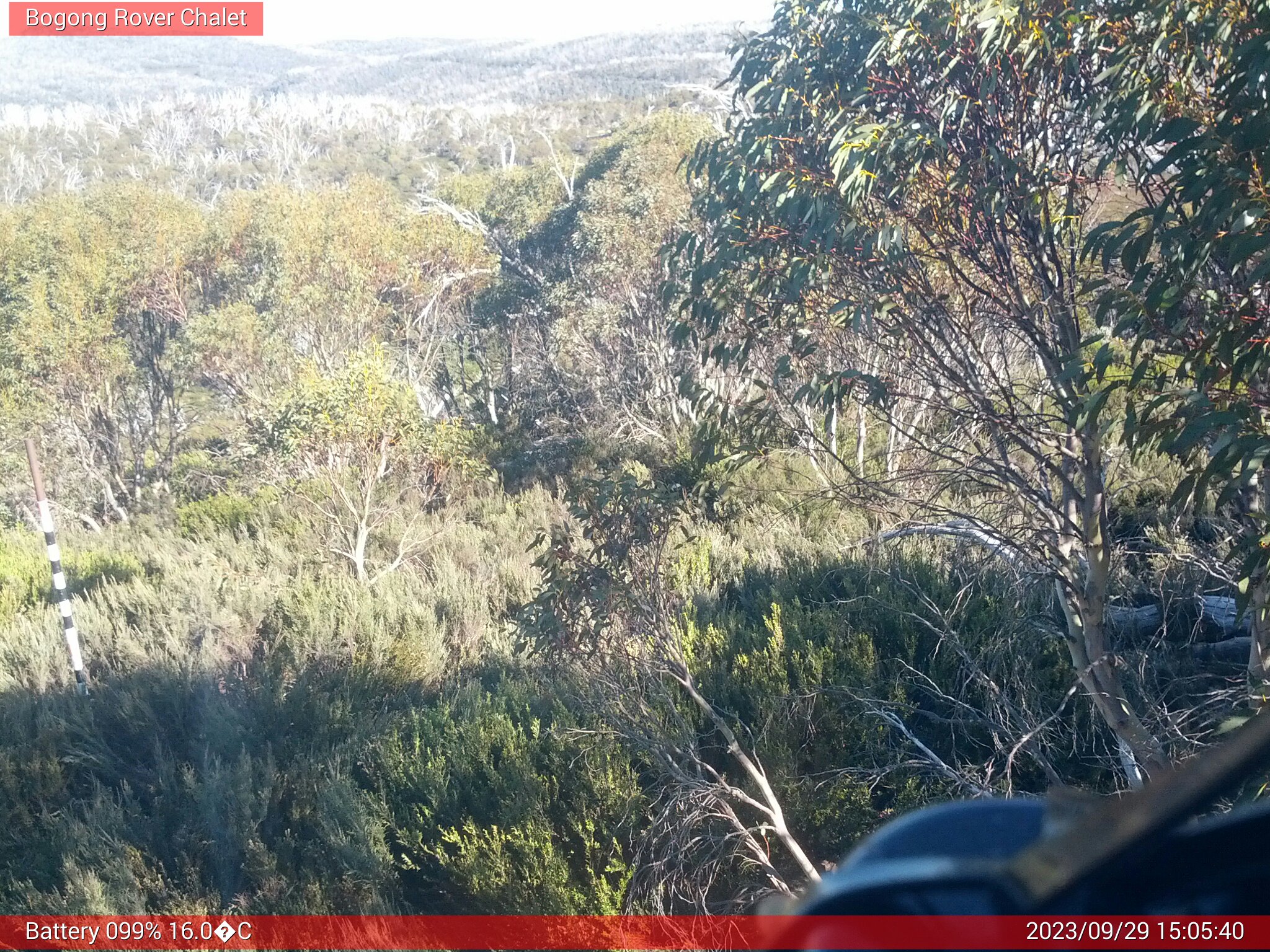 Bogong Web Cam 3:05pm Friday 29th of September 2023