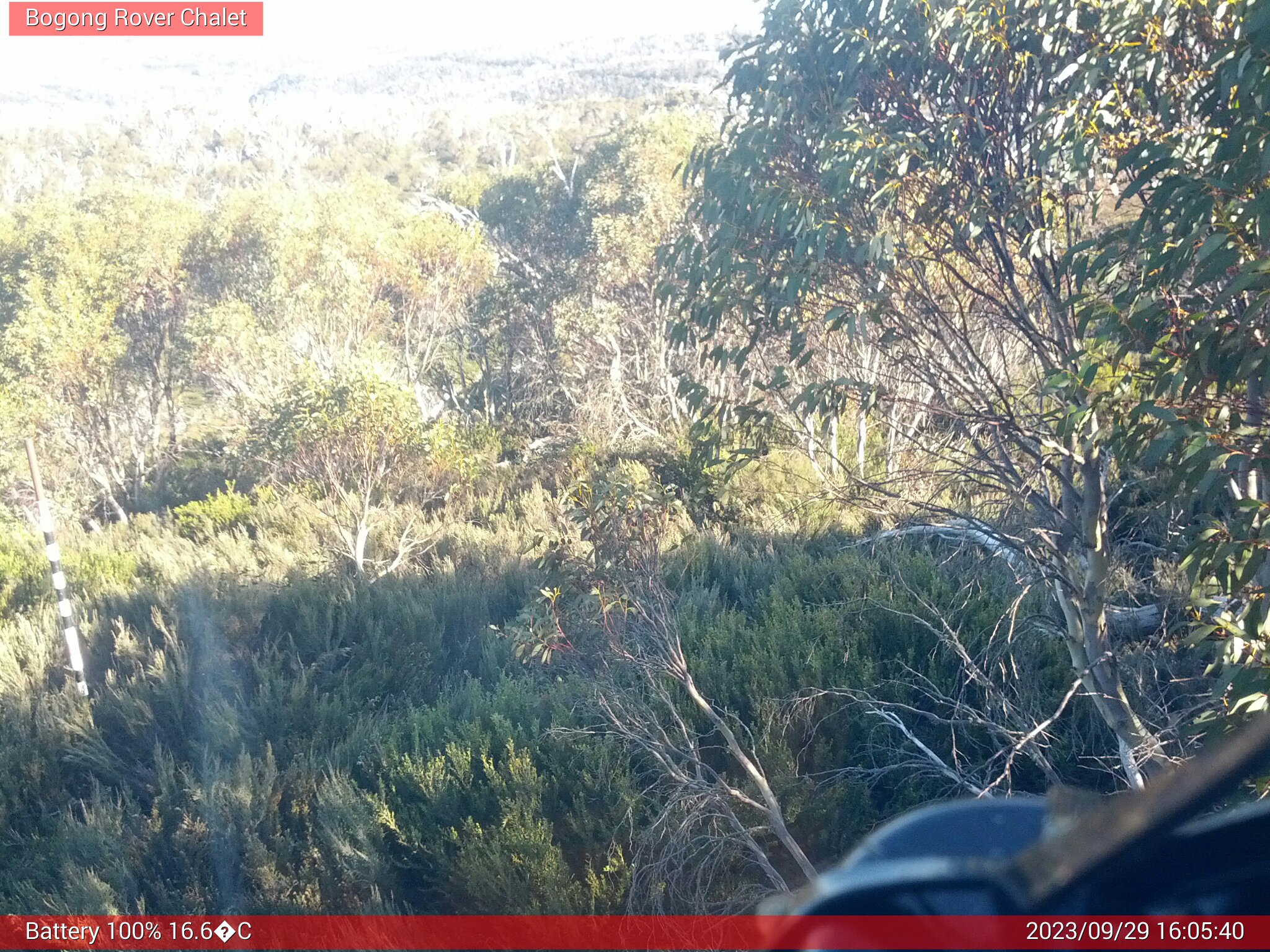 Bogong Web Cam 4:05pm Friday 29th of September 2023