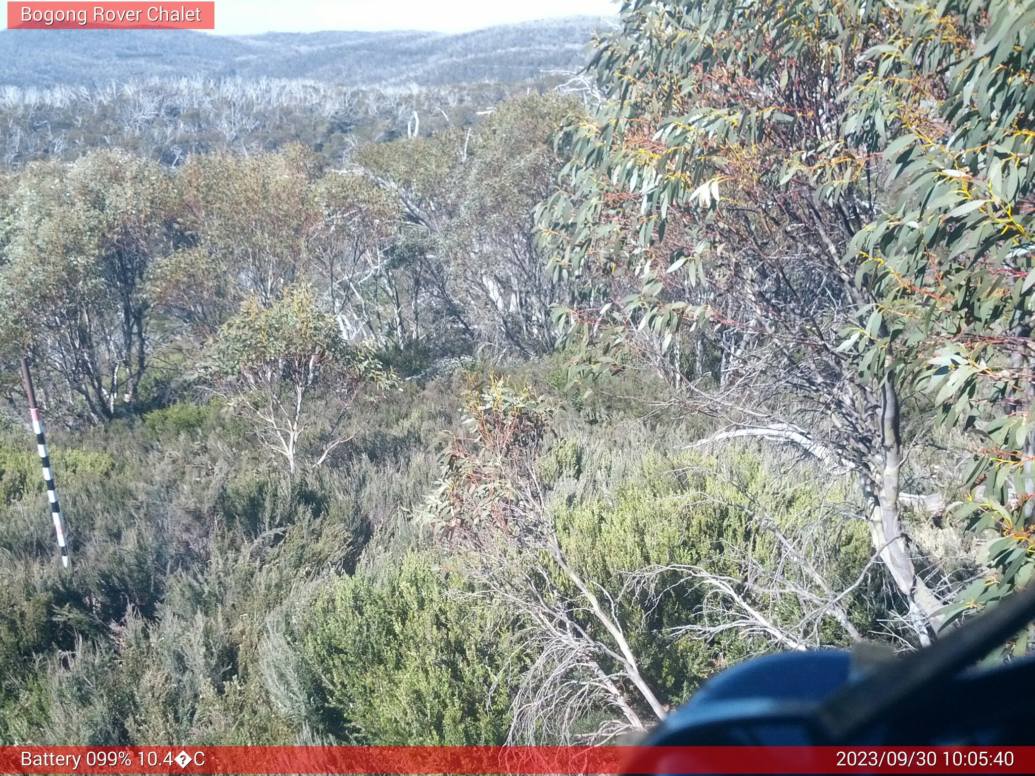 Bogong Web Cam 10:05am Saturday 30th of September 2023