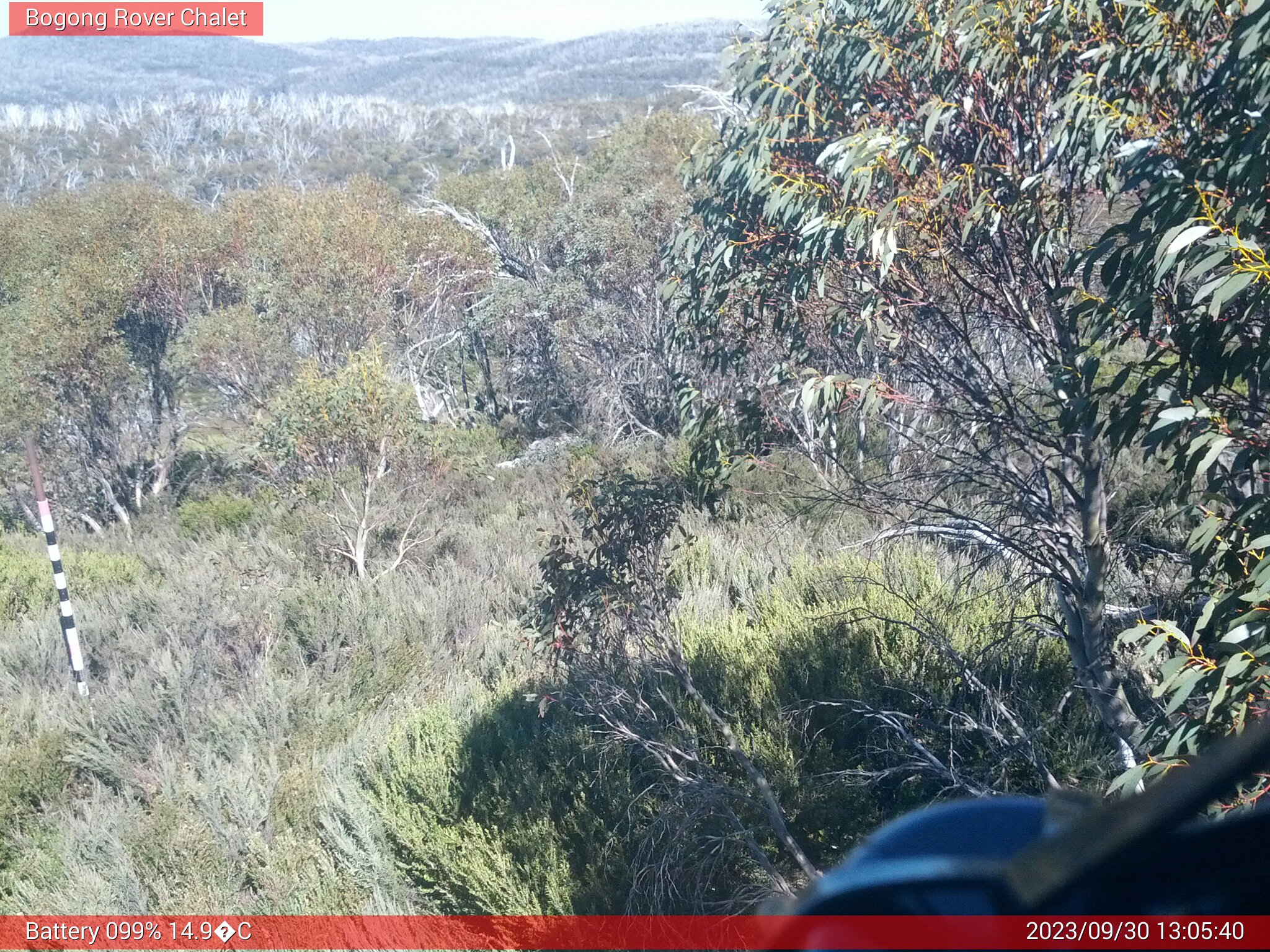 Bogong Web Cam 1:05pm Saturday 30th of September 2023