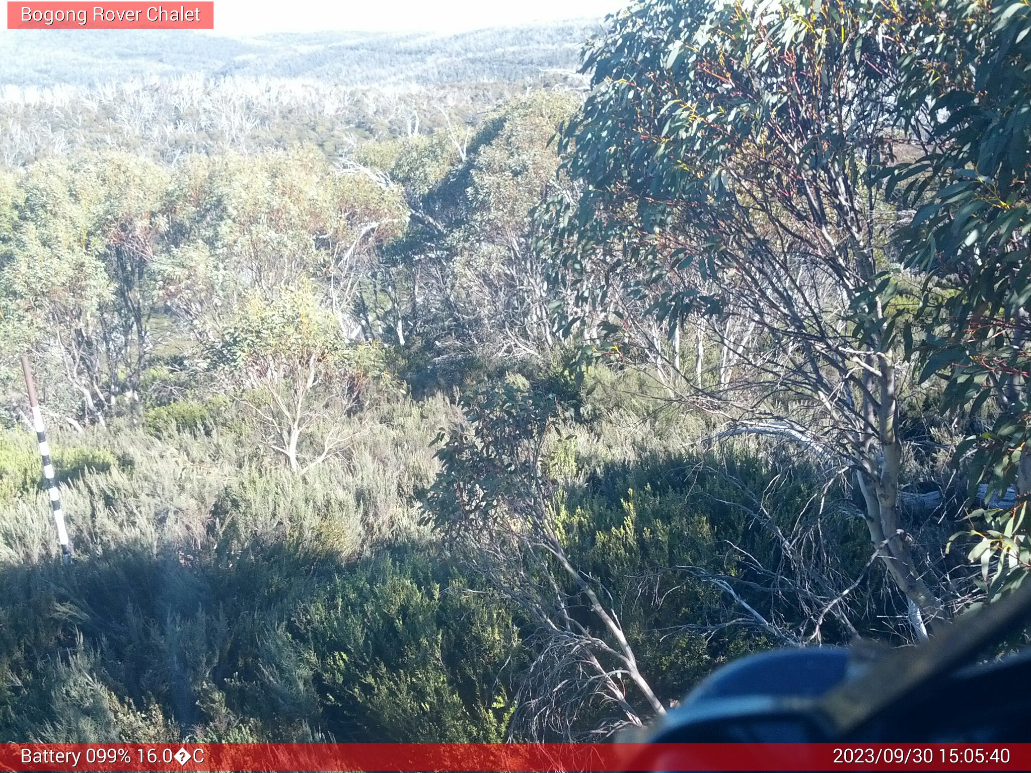 Bogong Web Cam 3:05pm Saturday 30th of September 2023