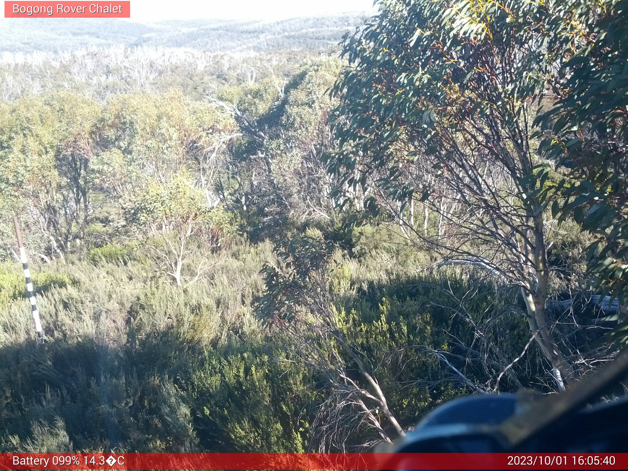 Bogong Web Cam 4:05pm Sunday 1st of October 2023