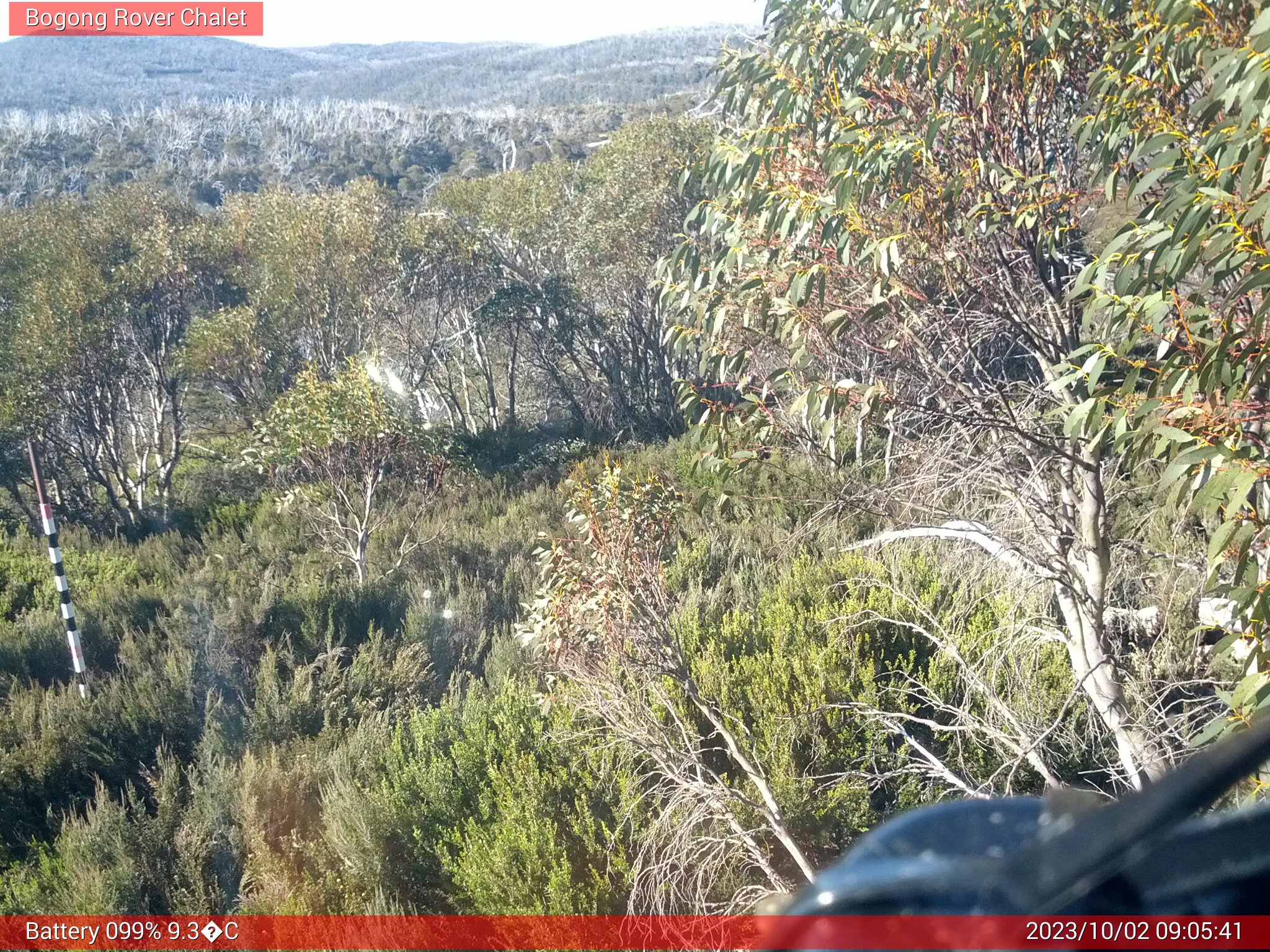 Bogong Web Cam 9:05am Monday 2nd of October 2023