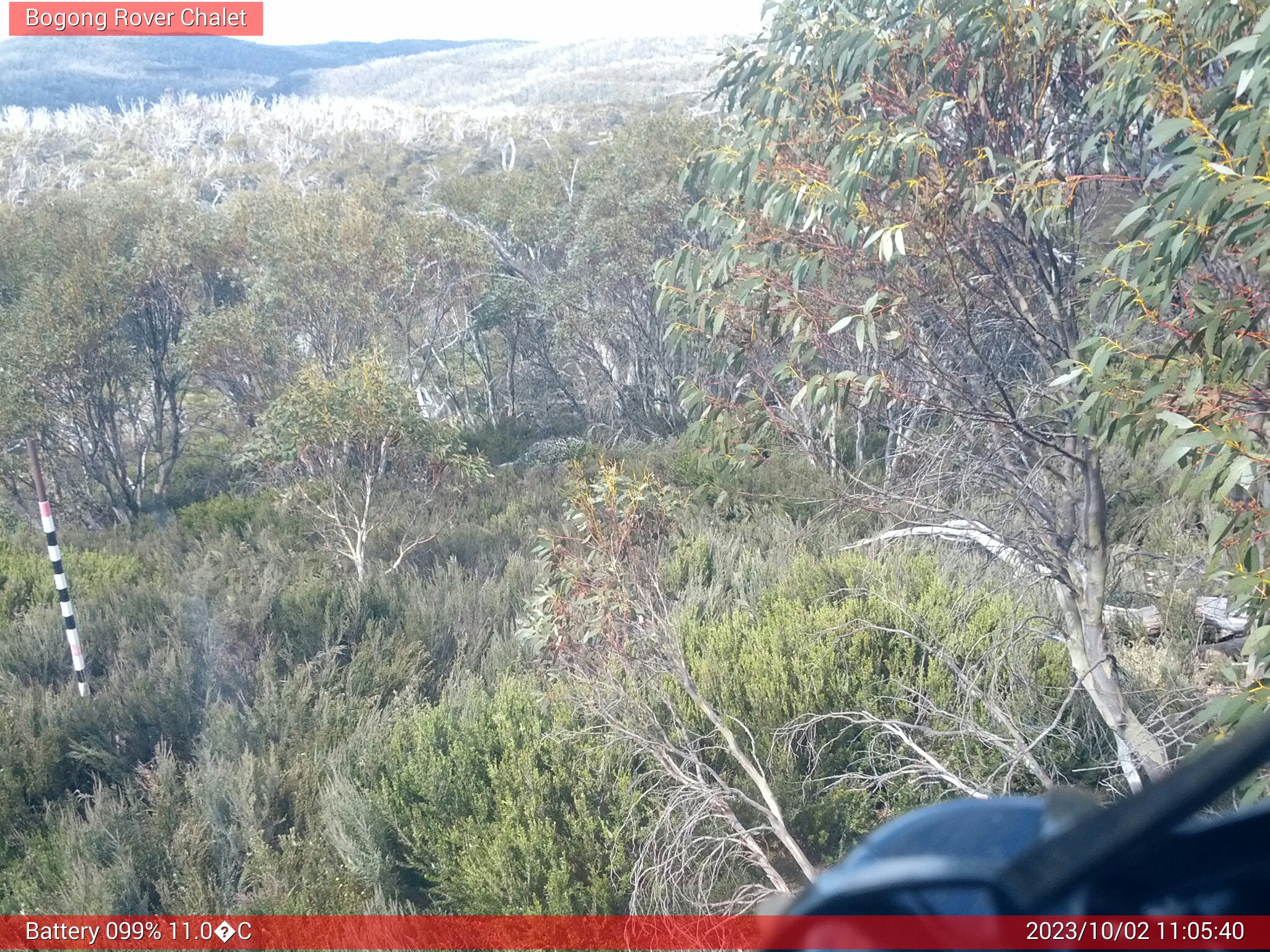 Bogong Web Cam 11:05am Monday 2nd of October 2023