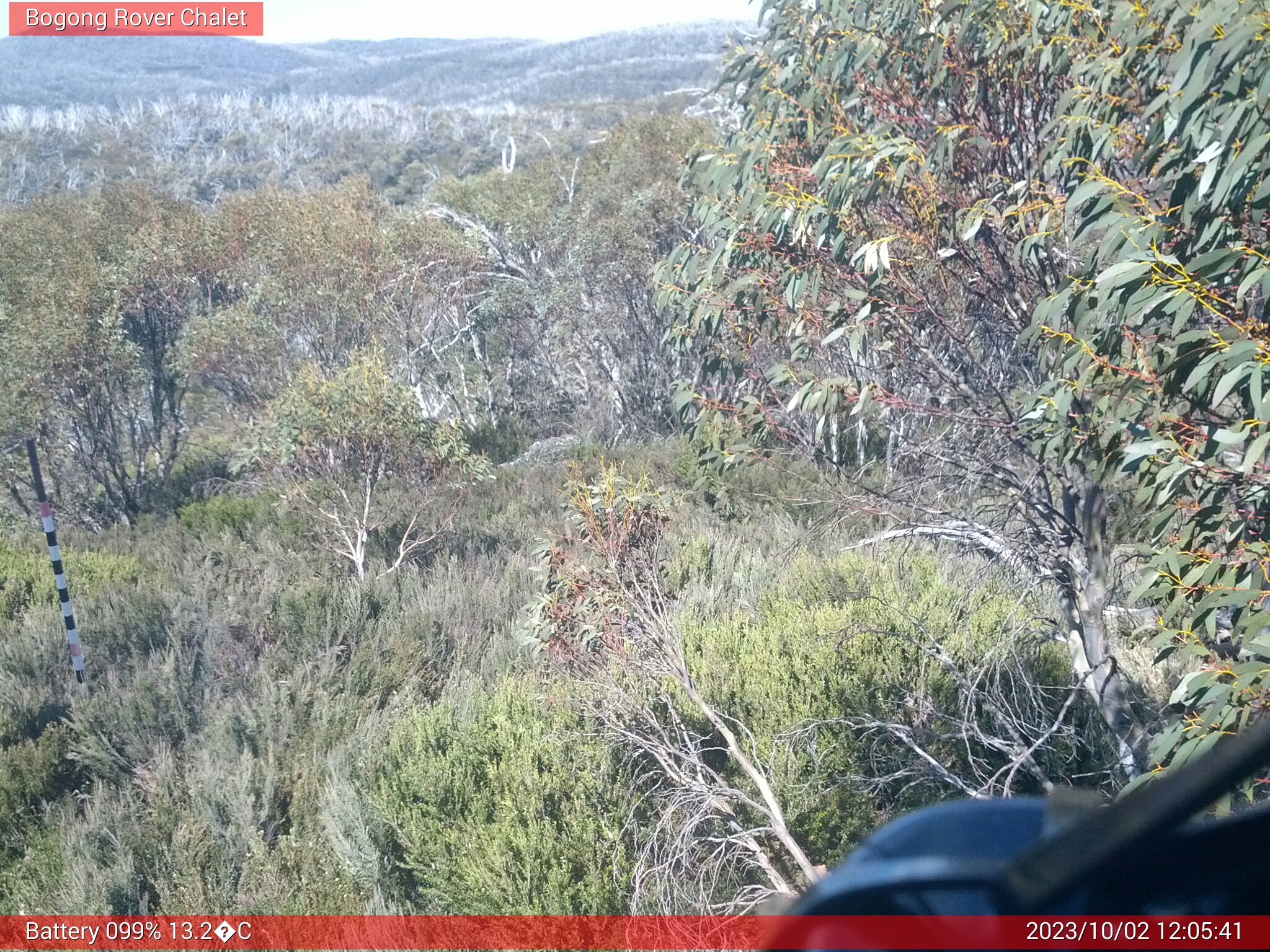 Bogong Web Cam 12:05pm Monday 2nd of October 2023