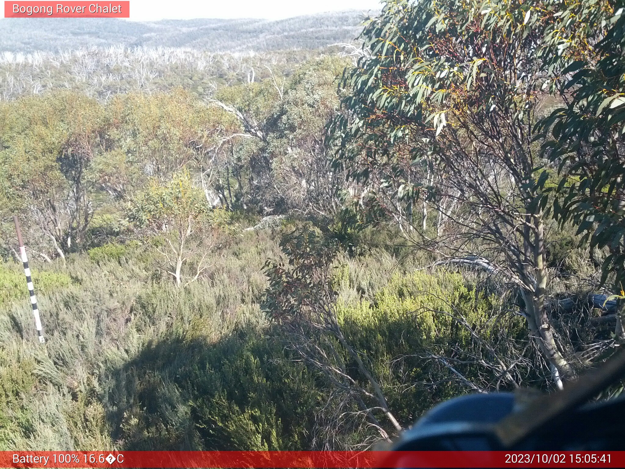 Bogong Web Cam 3:05pm Monday 2nd of October 2023