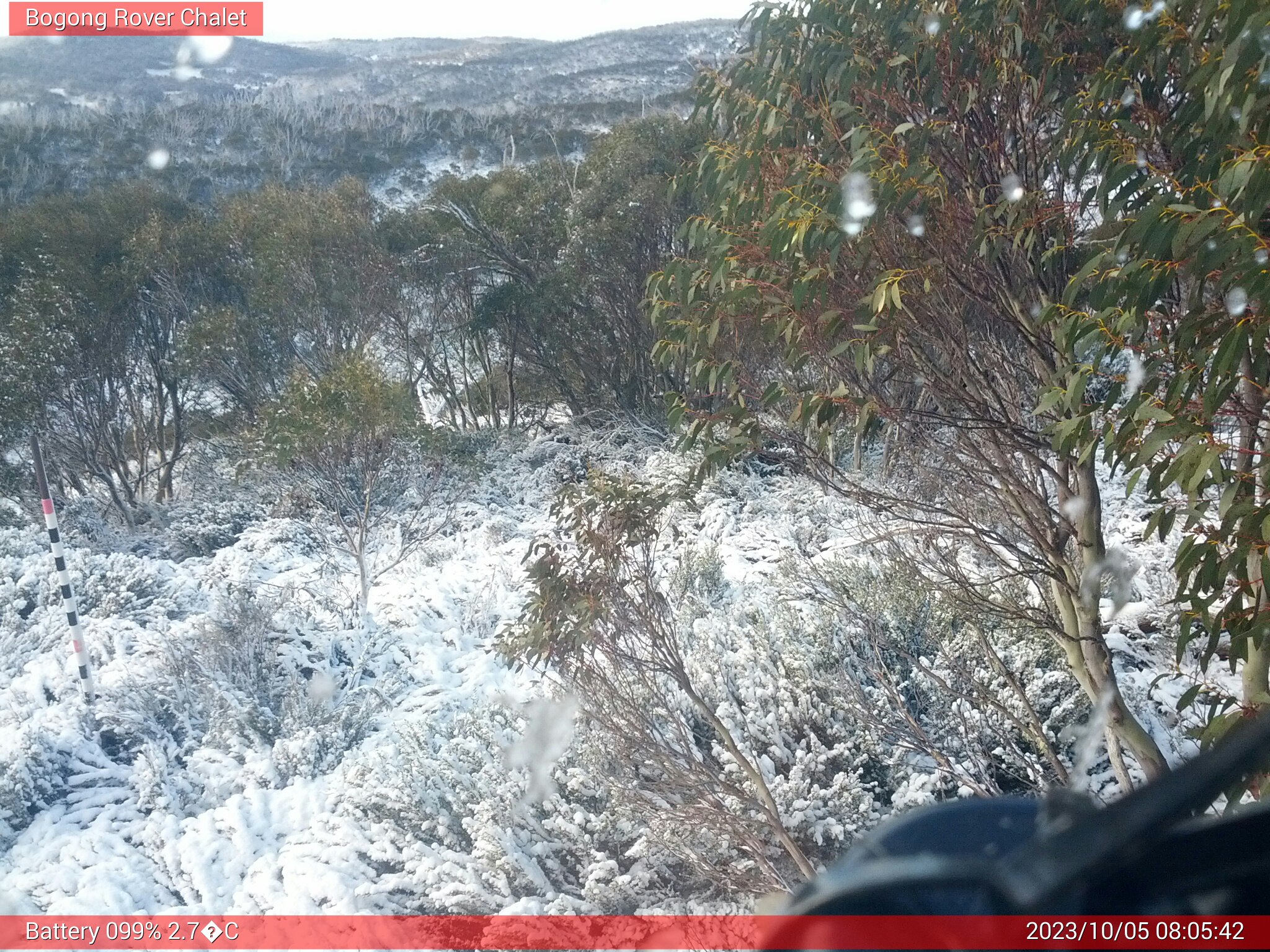 Bogong Web Cam 8:05am Thursday 5th of October 2023