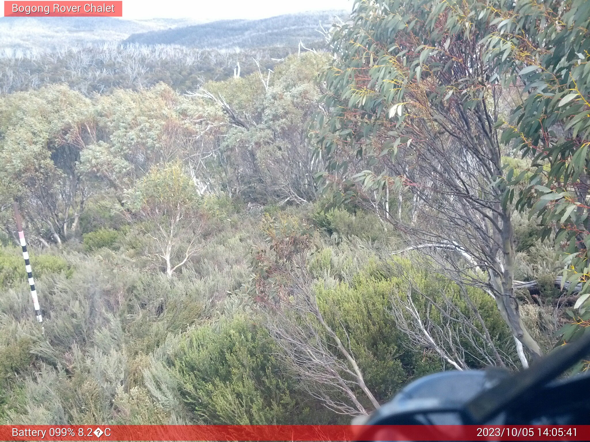 Bogong Web Cam 2:05pm Thursday 5th of October 2023