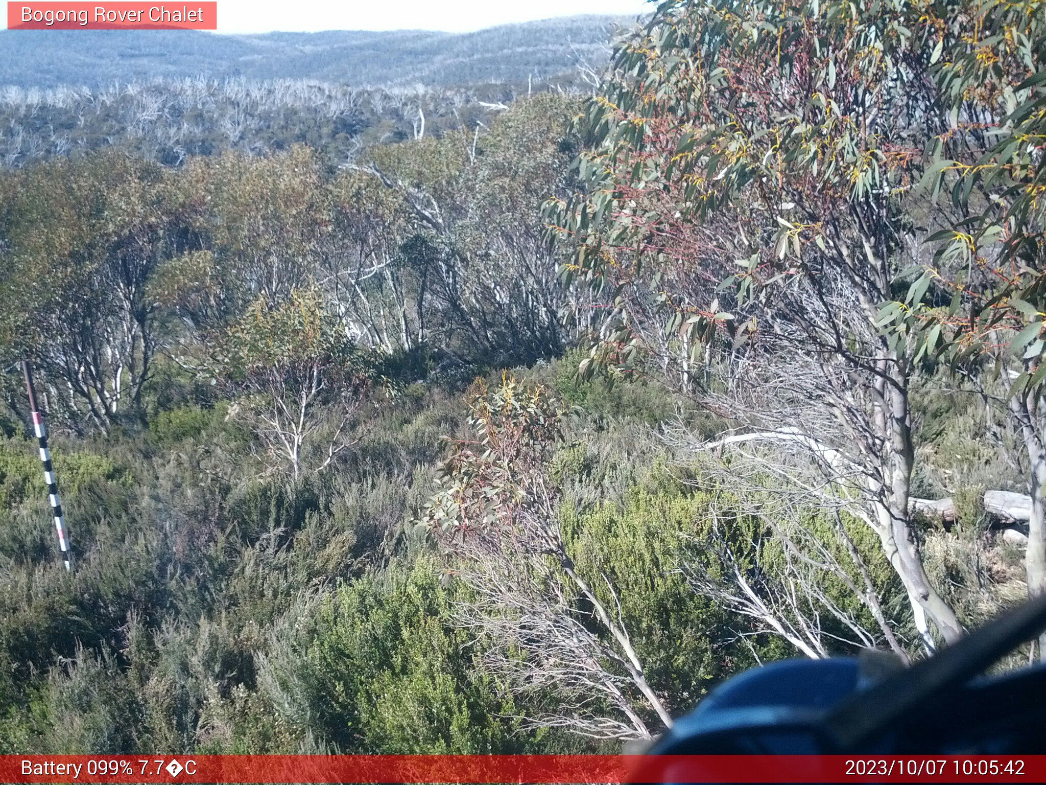 Bogong Web Cam 10:05am Saturday 7th of October 2023