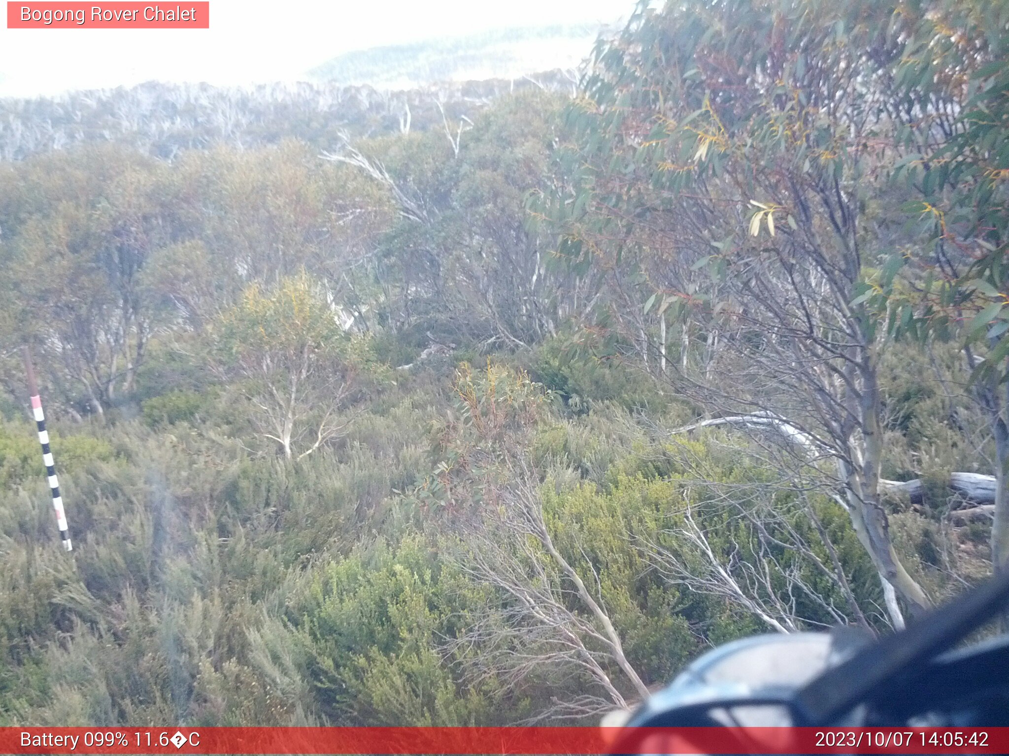 Bogong Web Cam 2:05pm Saturday 7th of October 2023