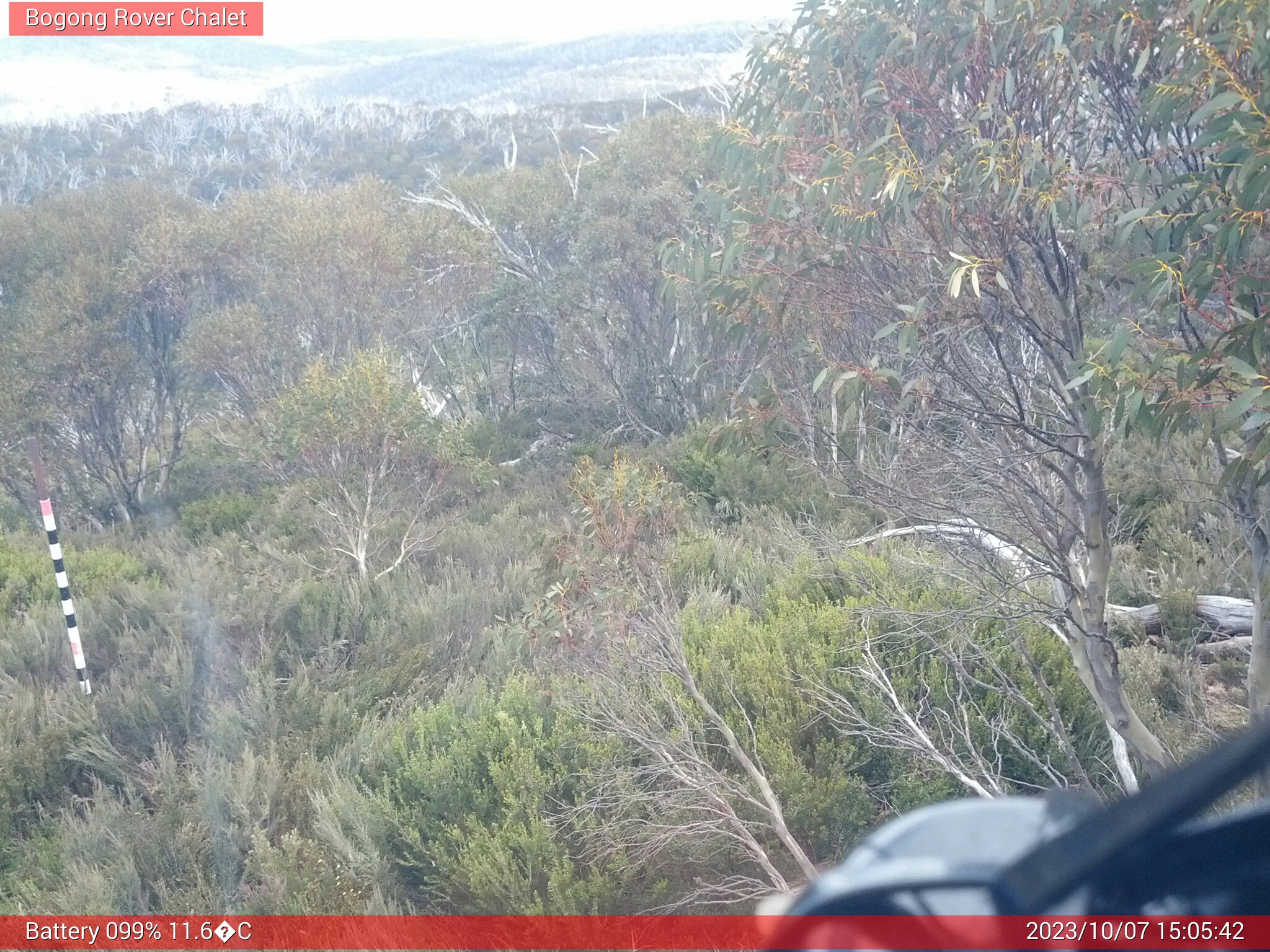 Bogong Web Cam 3:05pm Saturday 7th of October 2023