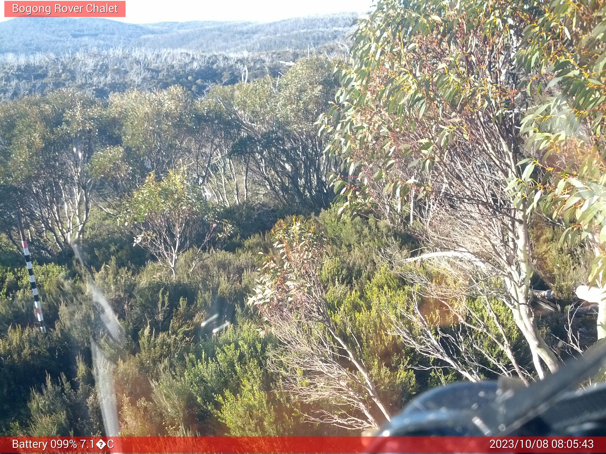 Bogong Web Cam 8:05am Sunday 8th of October 2023