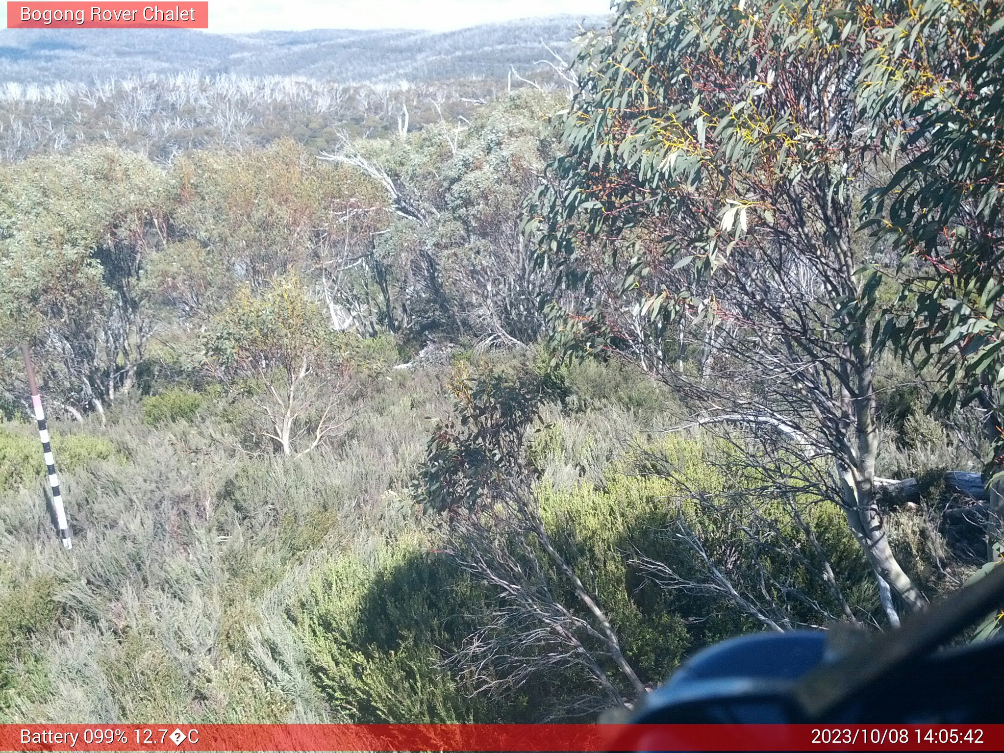 Bogong Web Cam 2:05pm Sunday 8th of October 2023