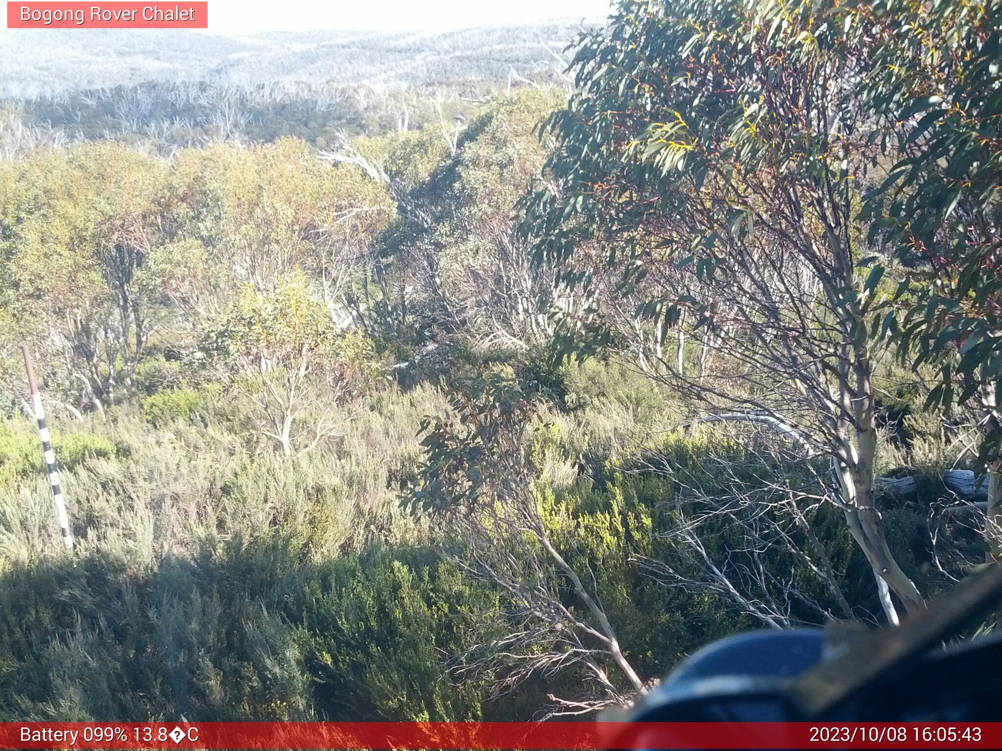 Bogong Web Cam 4:05pm Sunday 8th of October 2023