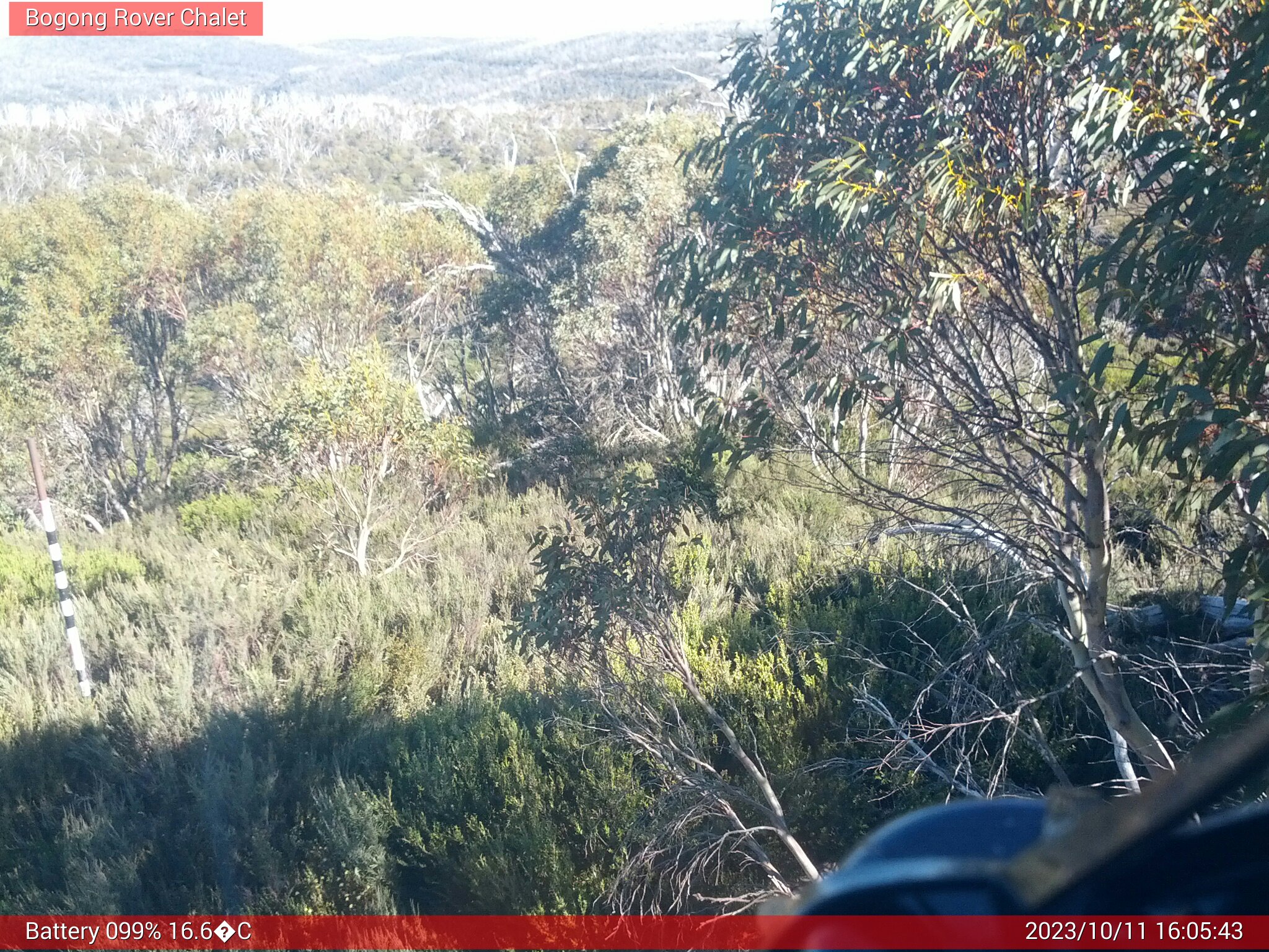 Bogong Web Cam 4:05pm Wednesday 11th of October 2023