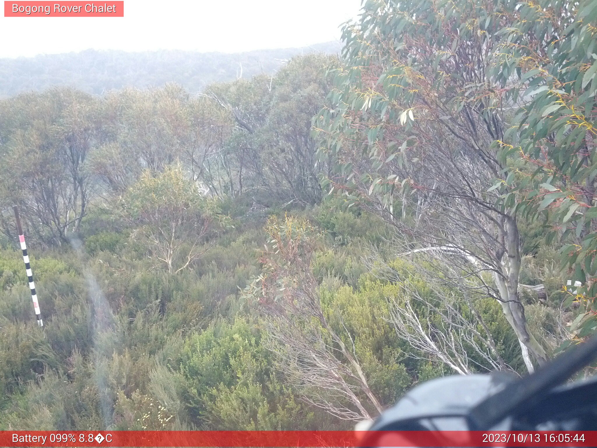 Bogong Web Cam 4:05pm Friday 13th of October 2023