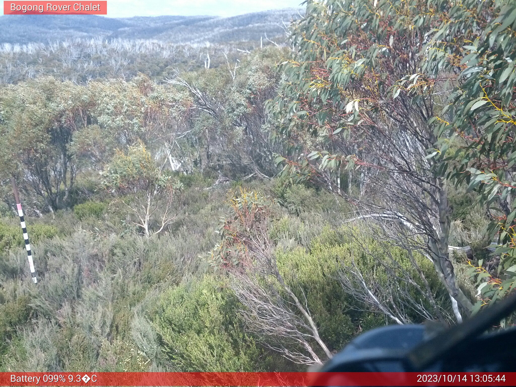 Bogong Web Cam 1:05pm Saturday 14th of October 2023