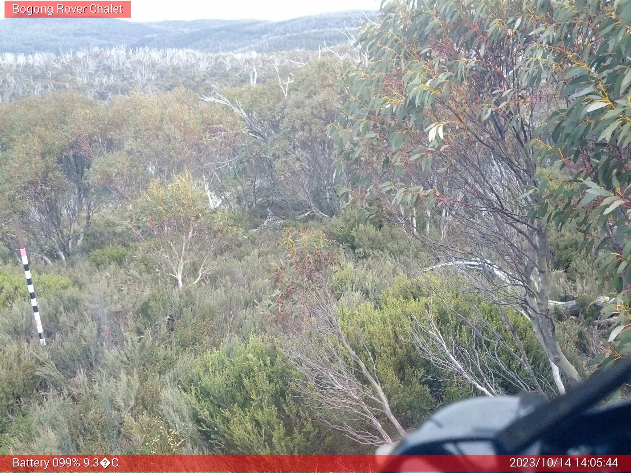 Bogong Web Cam 2:05pm Saturday 14th of October 2023