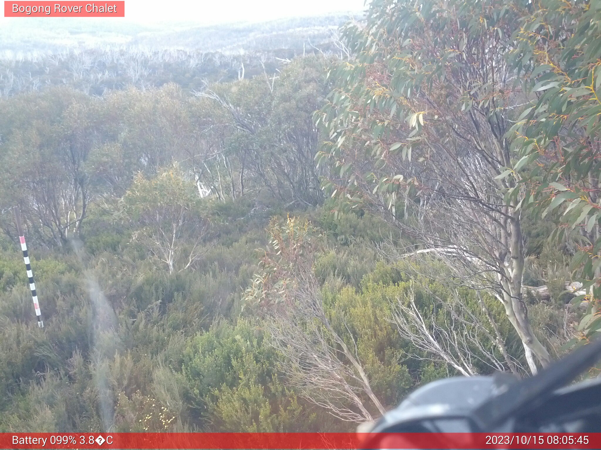 Bogong Web Cam 8:05am Sunday 15th of October 2023