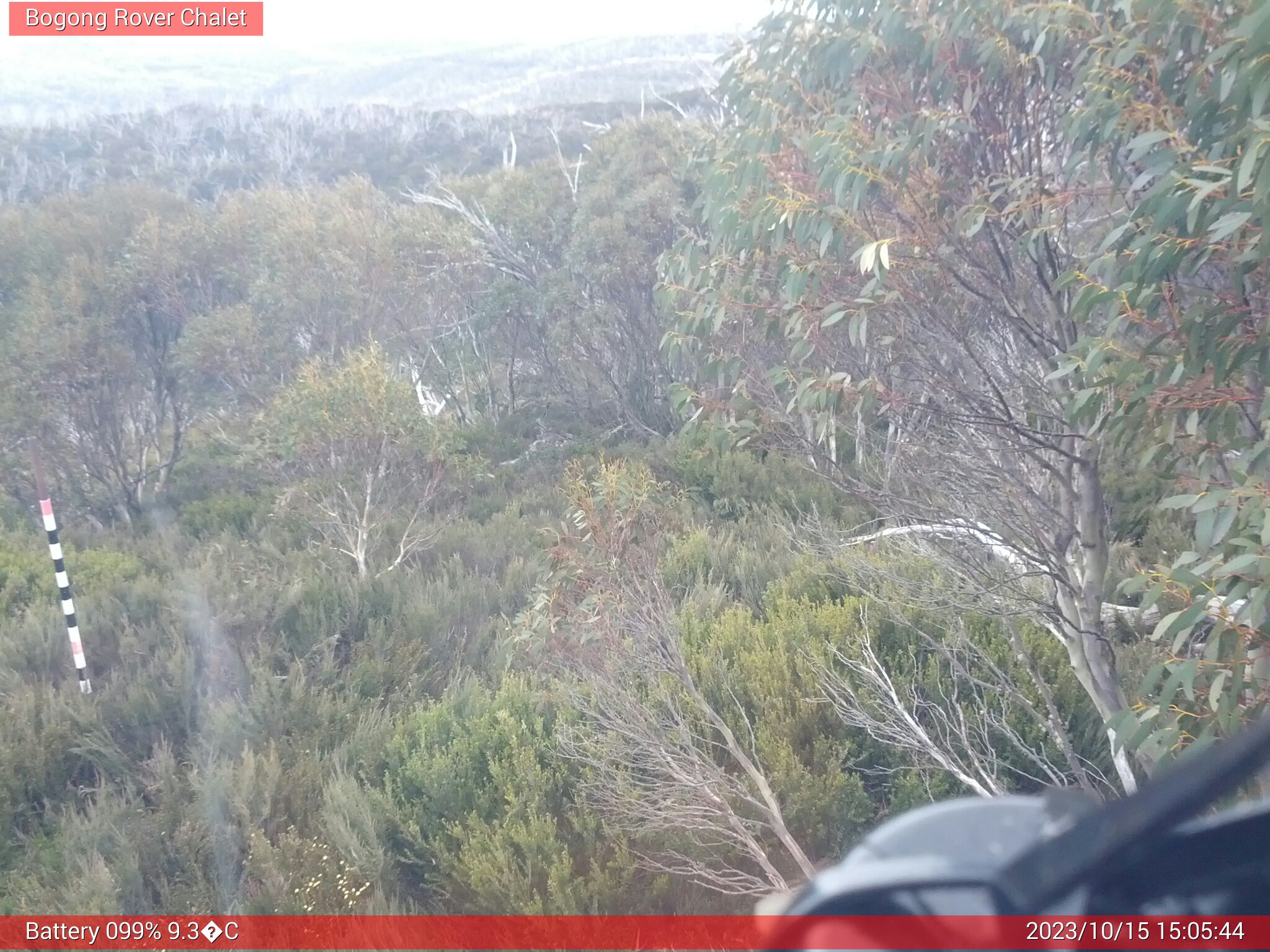 Bogong Web Cam 3:05pm Sunday 15th of October 2023