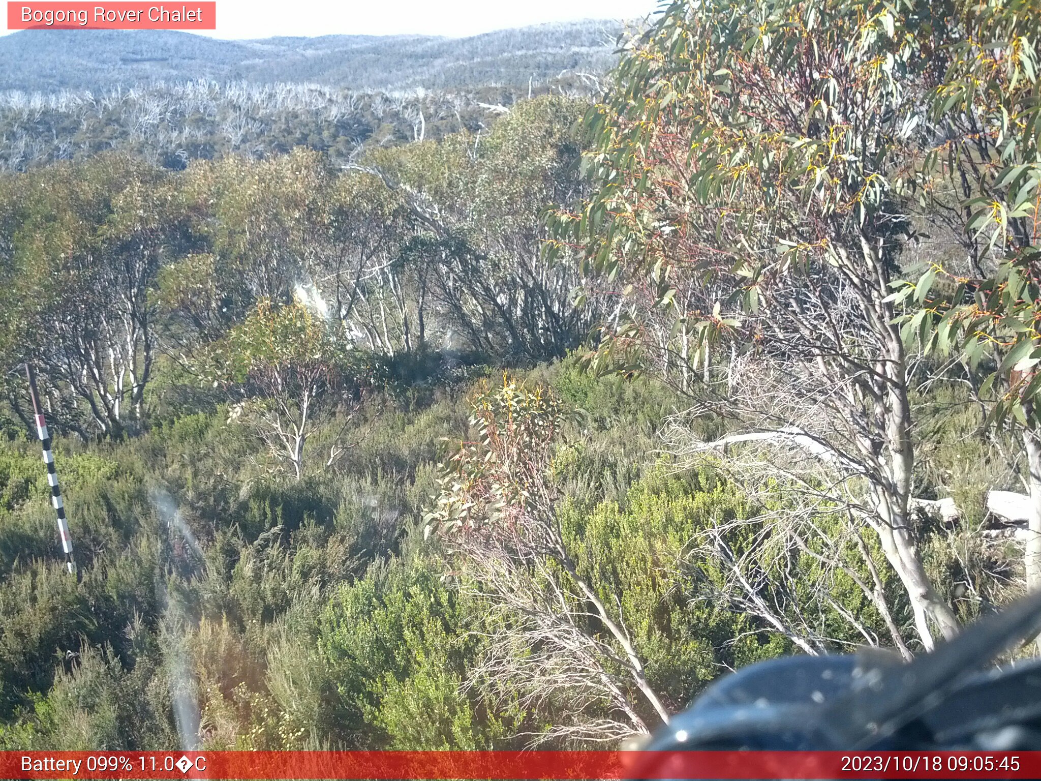 Bogong Web Cam 9:05am Wednesday 18th of October 2023