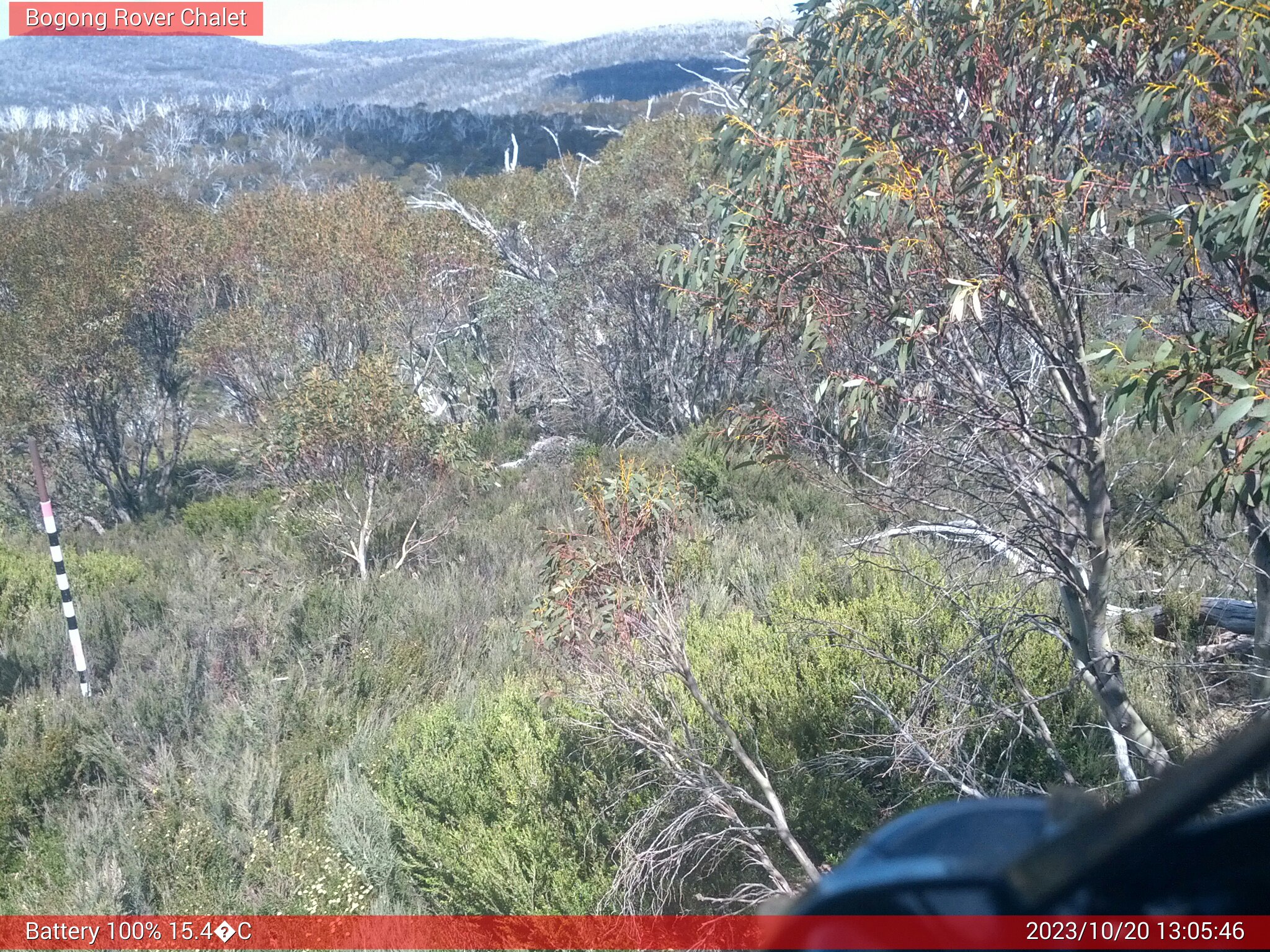 Bogong Web Cam 1:05pm Friday 20th of October 2023