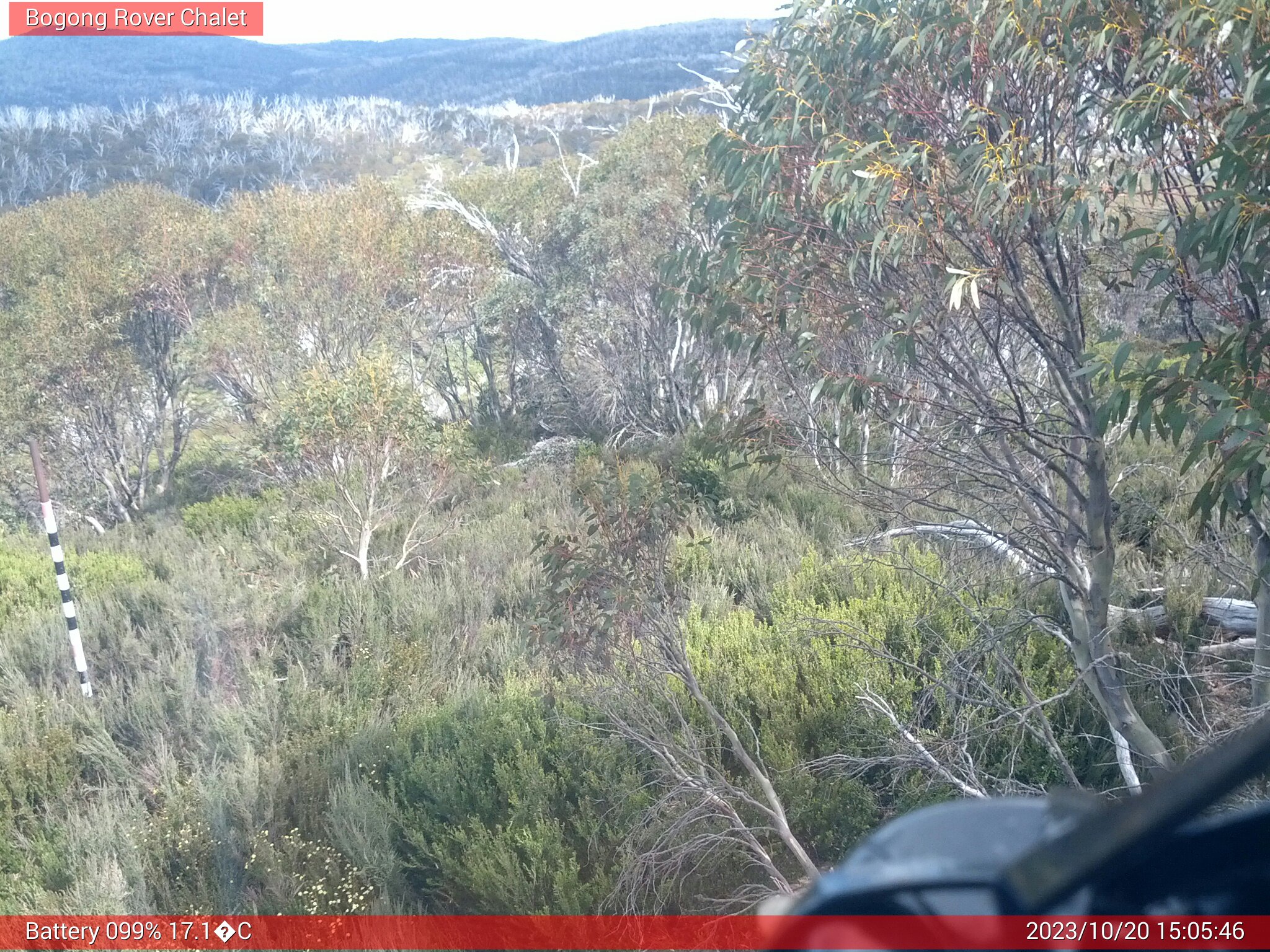 Bogong Web Cam 3:05pm Friday 20th of October 2023