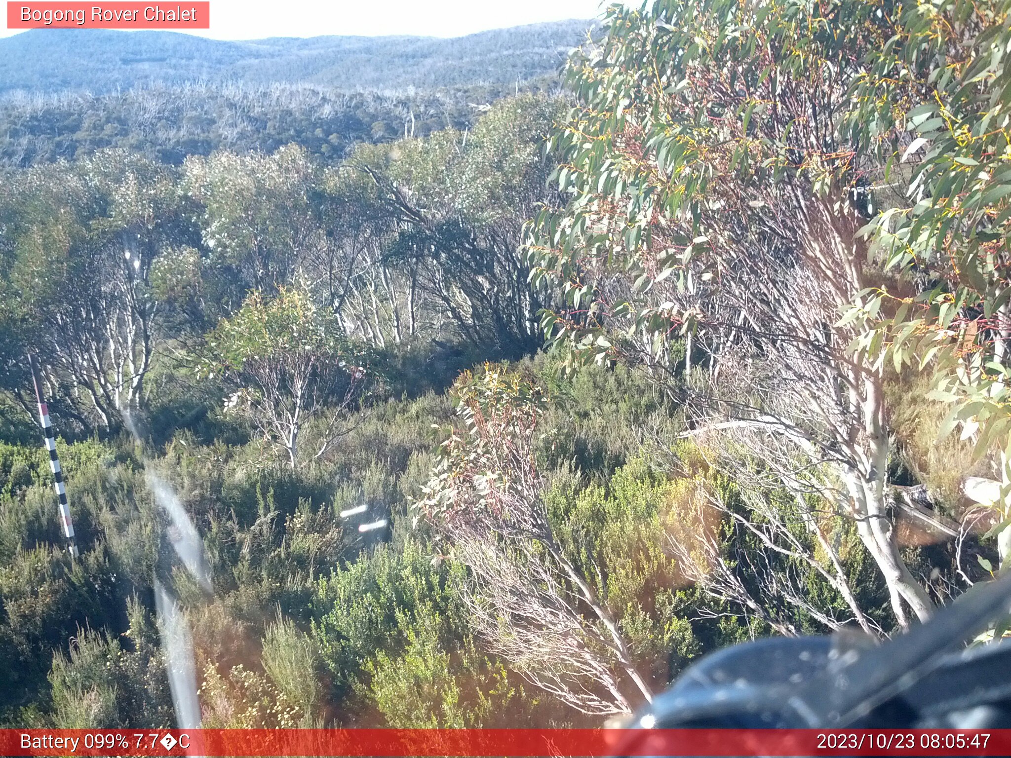 Bogong Web Cam 8:05am Monday 23rd of October 2023