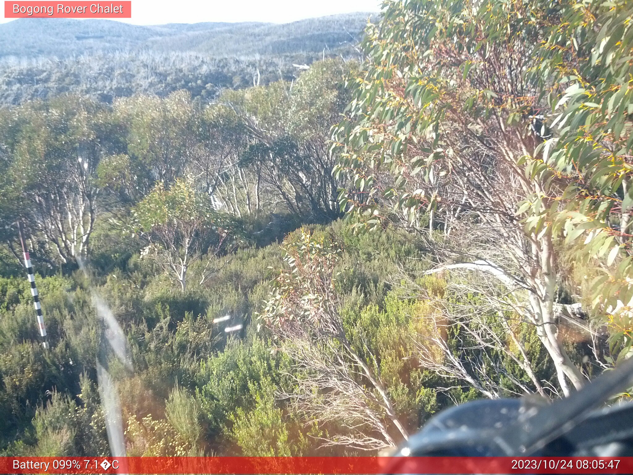 Bogong Web Cam 8:05am Tuesday 24th of October 2023