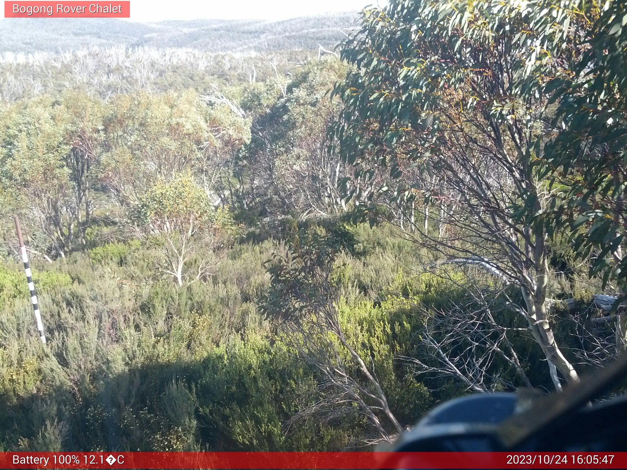 Bogong Web Cam 4:05pm Tuesday 24th of October 2023