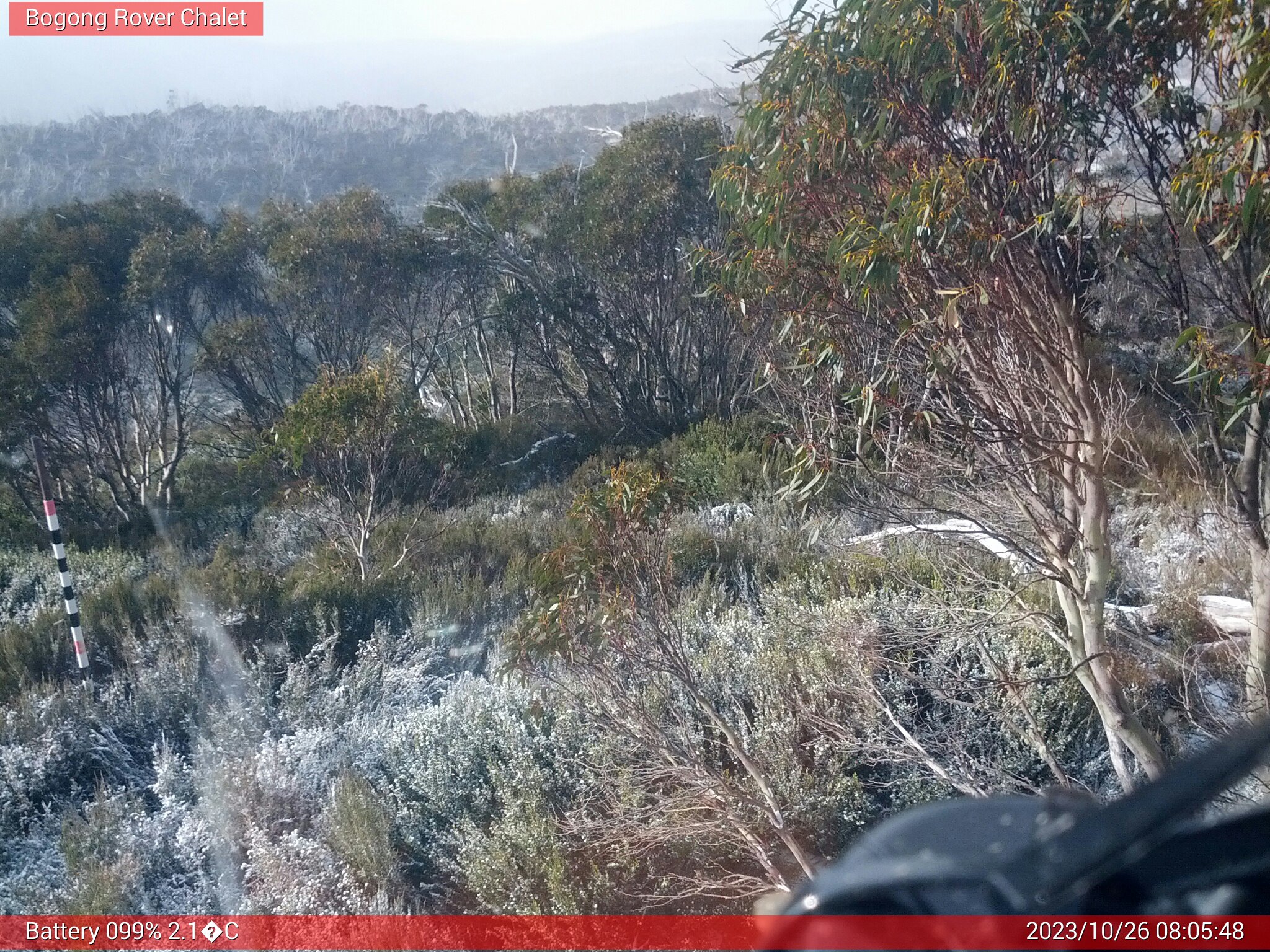 Bogong Web Cam 8:05am Thursday 26th of October 2023