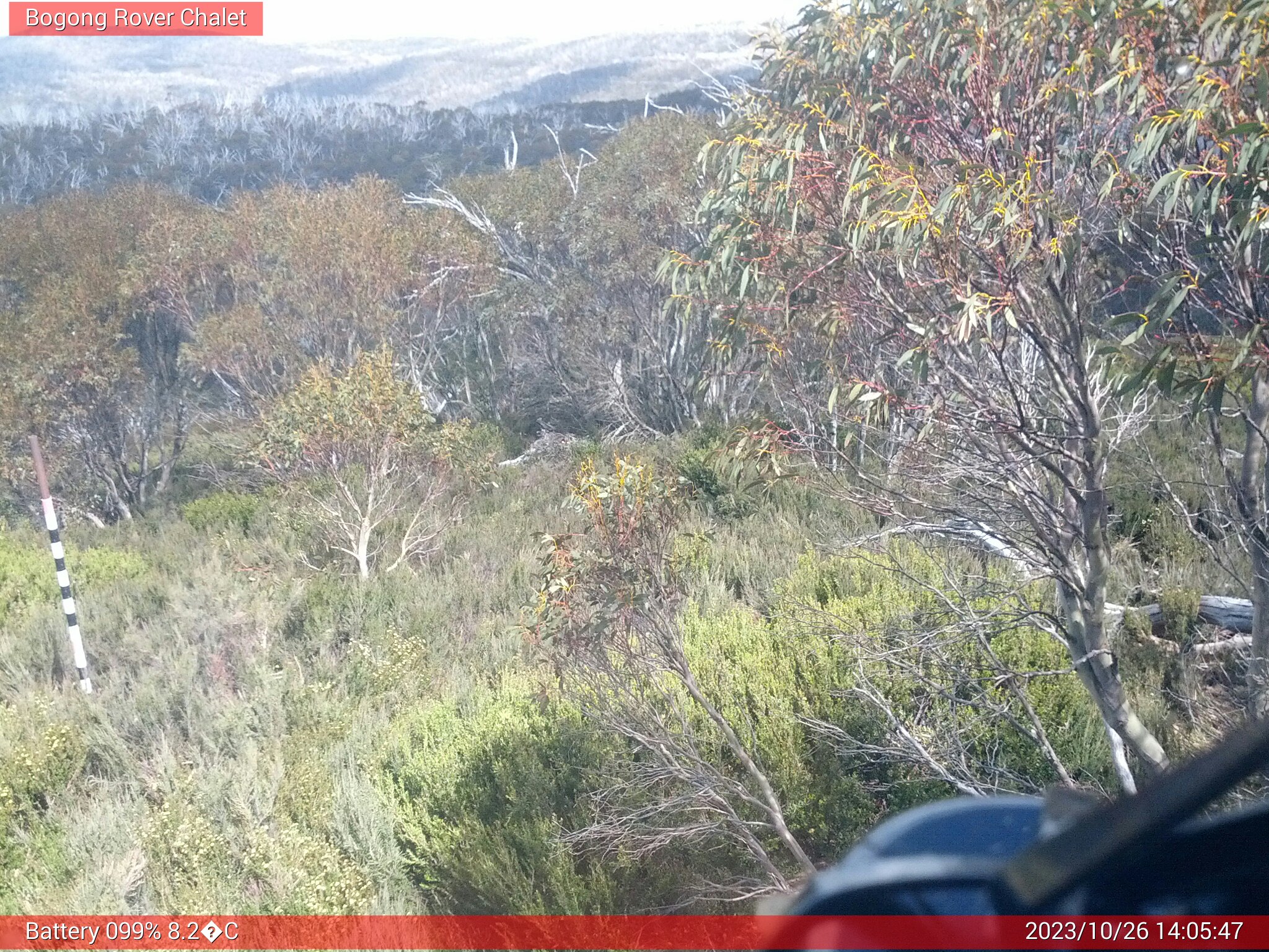 Bogong Web Cam 2:05pm Thursday 26th of October 2023